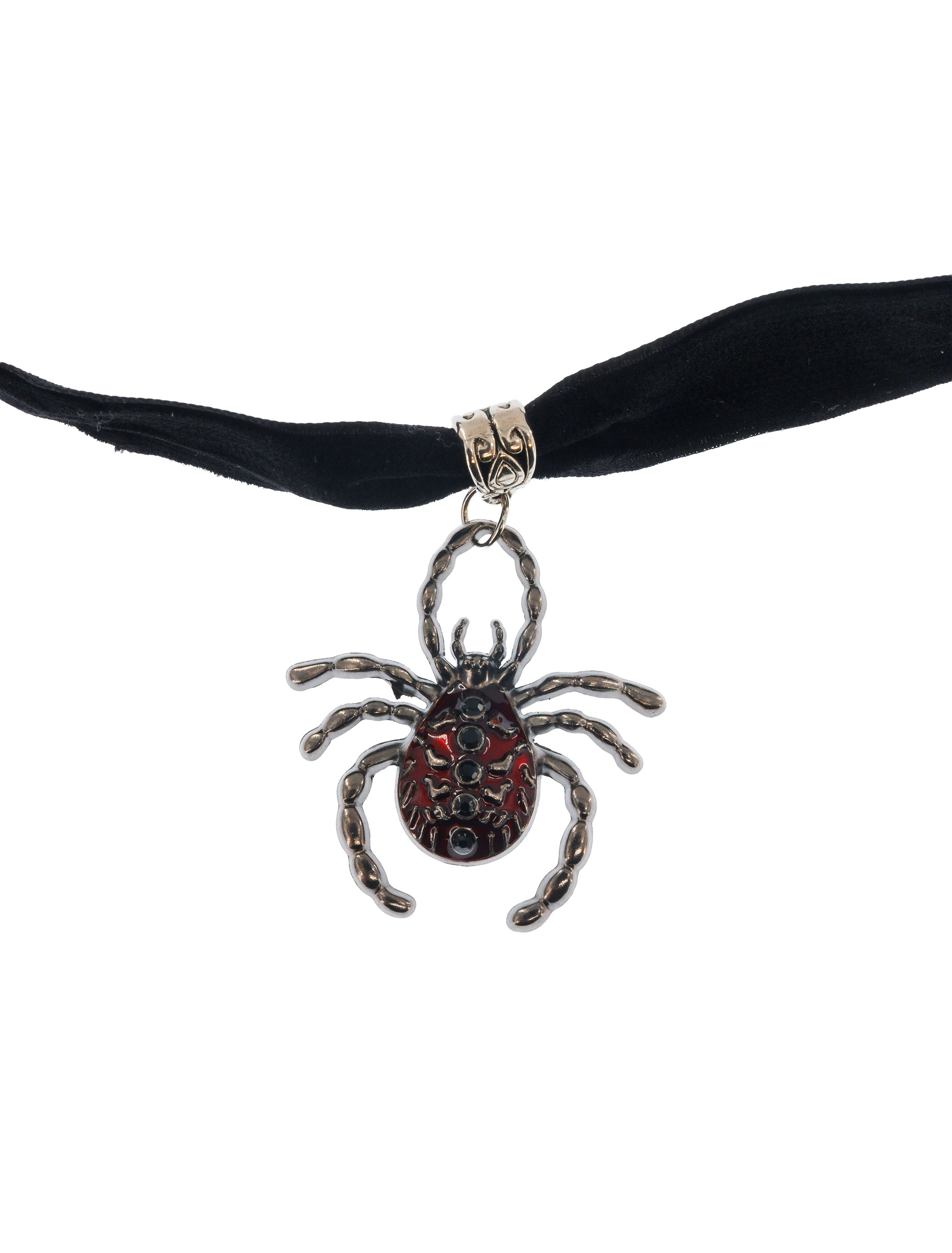 Choker Spinne schwarz/silber