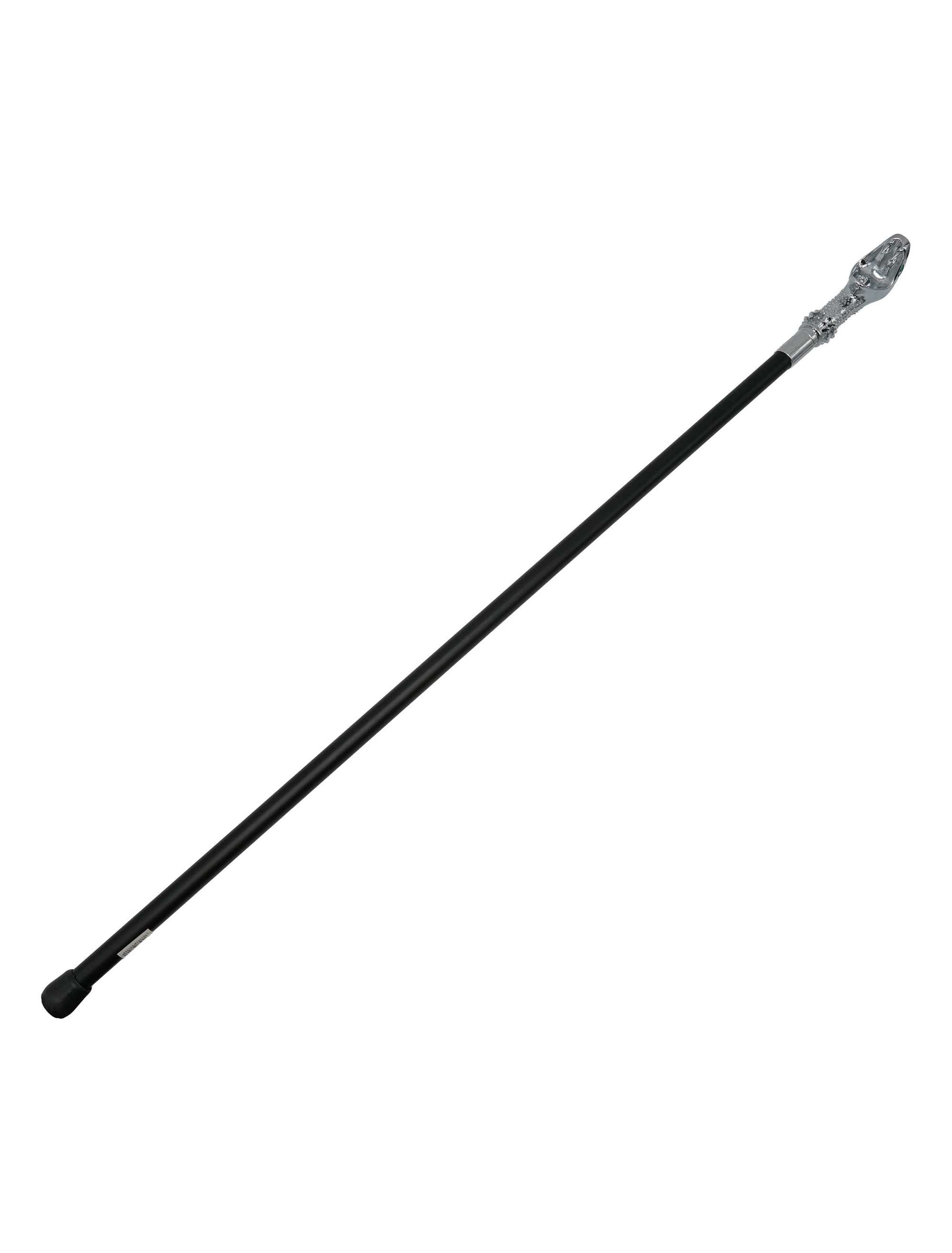 Gehstock Schlangenkopf silber