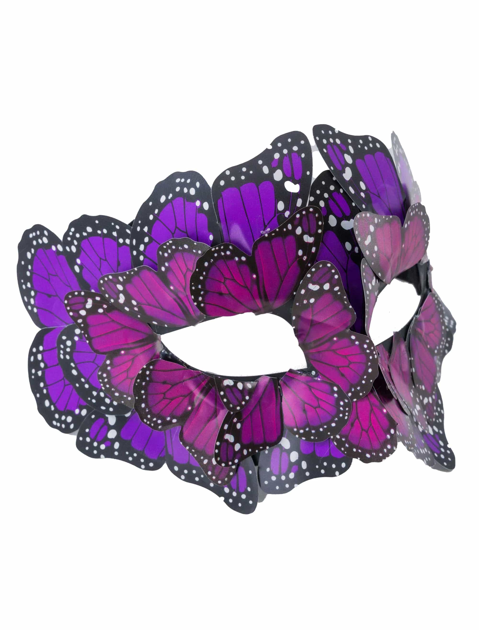 Augenmaske Schmetterling lila