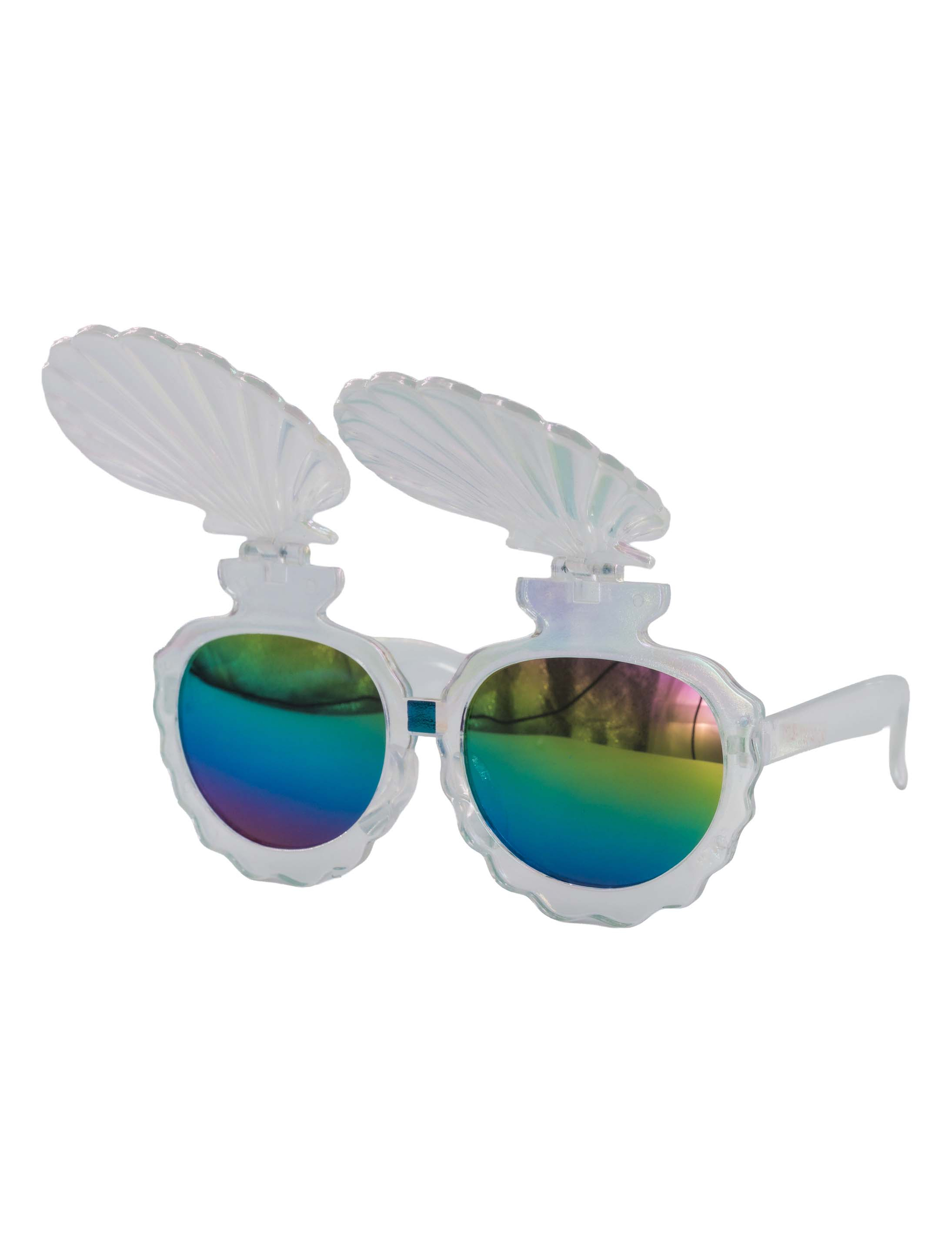 Brille Muschel klappbar transparent