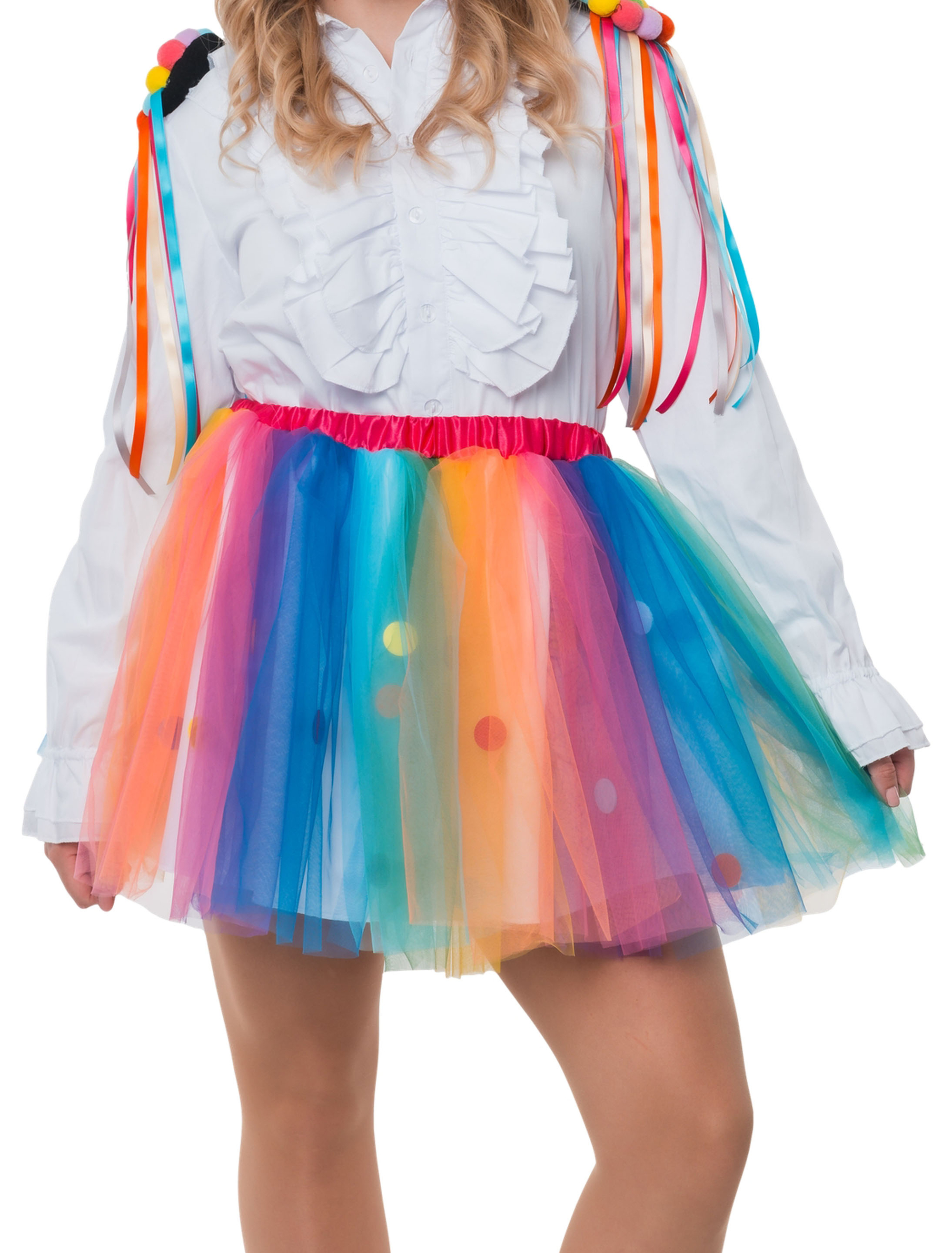 Petticoat mit Punkten Damen bunt one size
