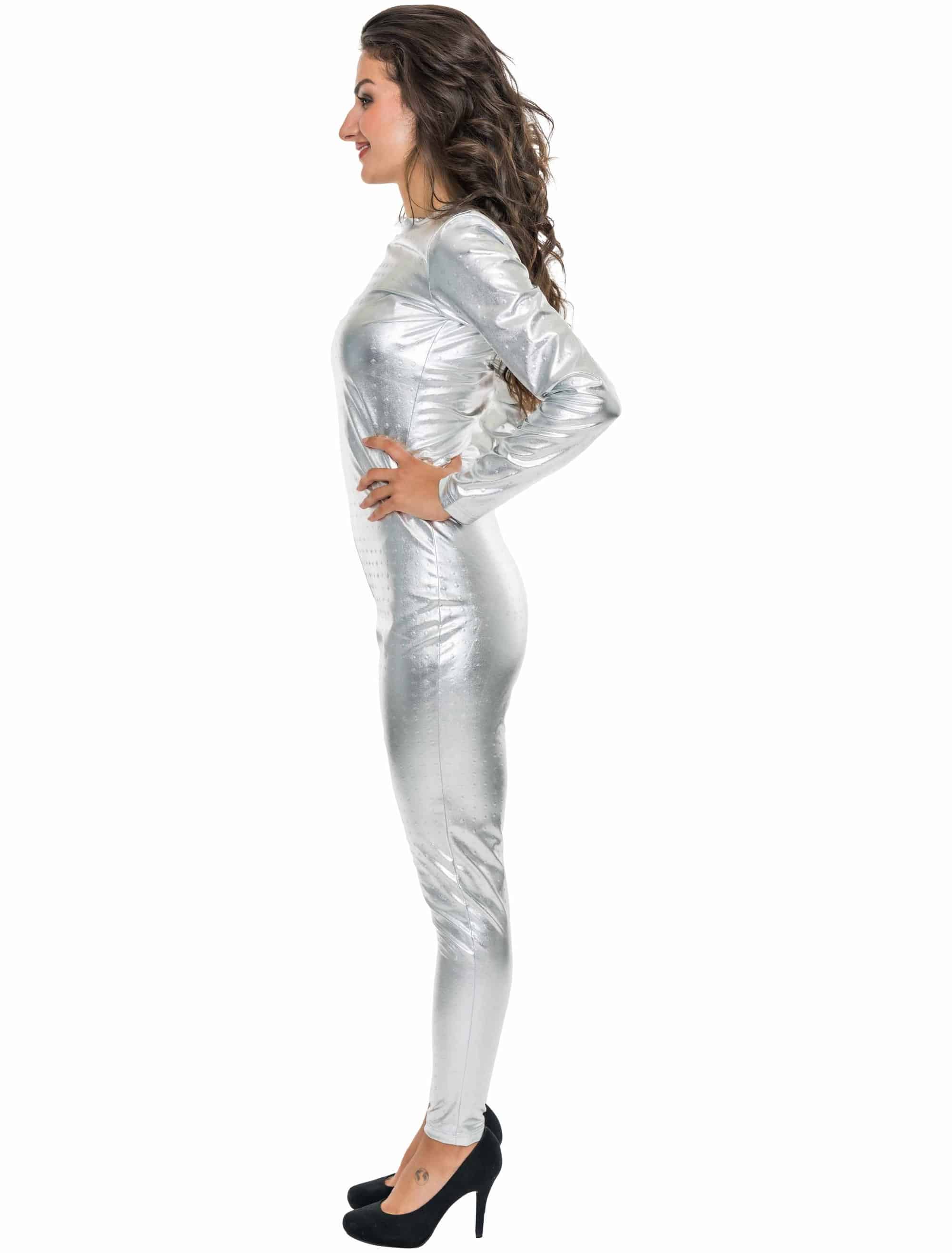 Catsuit silber L/XL
