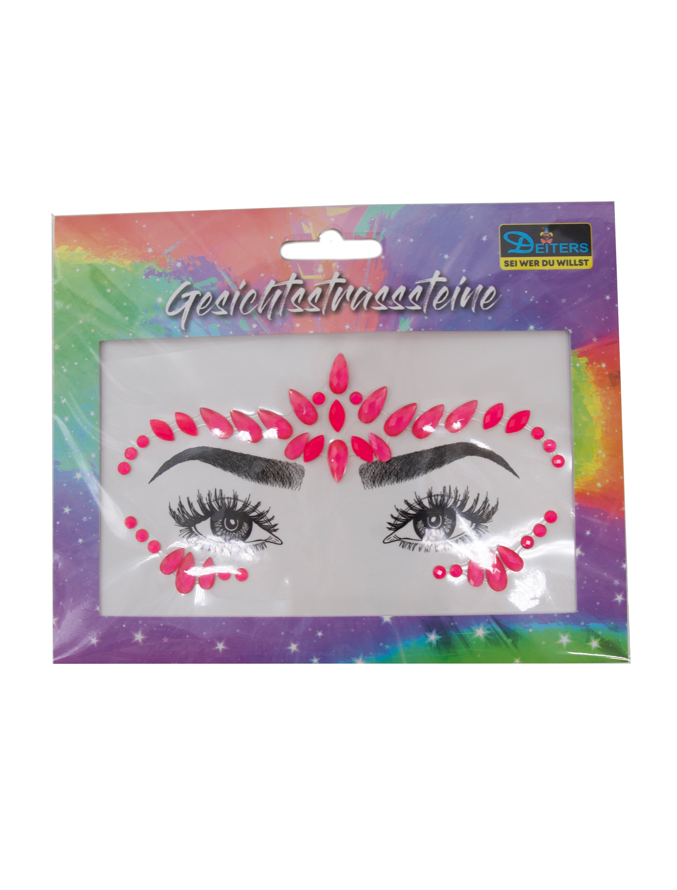 Gesichtsstrasssteine neonpink