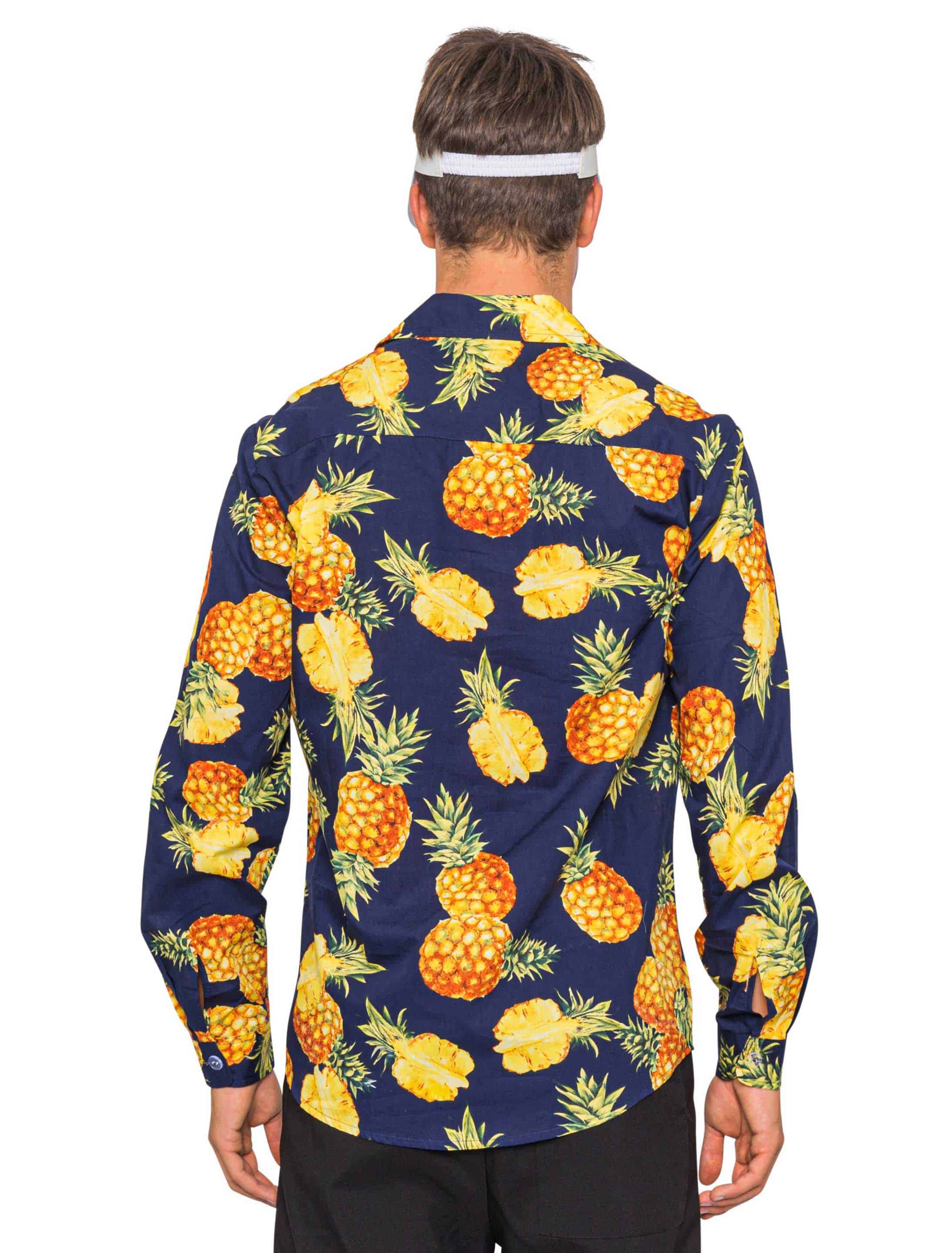 Hemd Hawaii mit Ananas mehrfarbig L