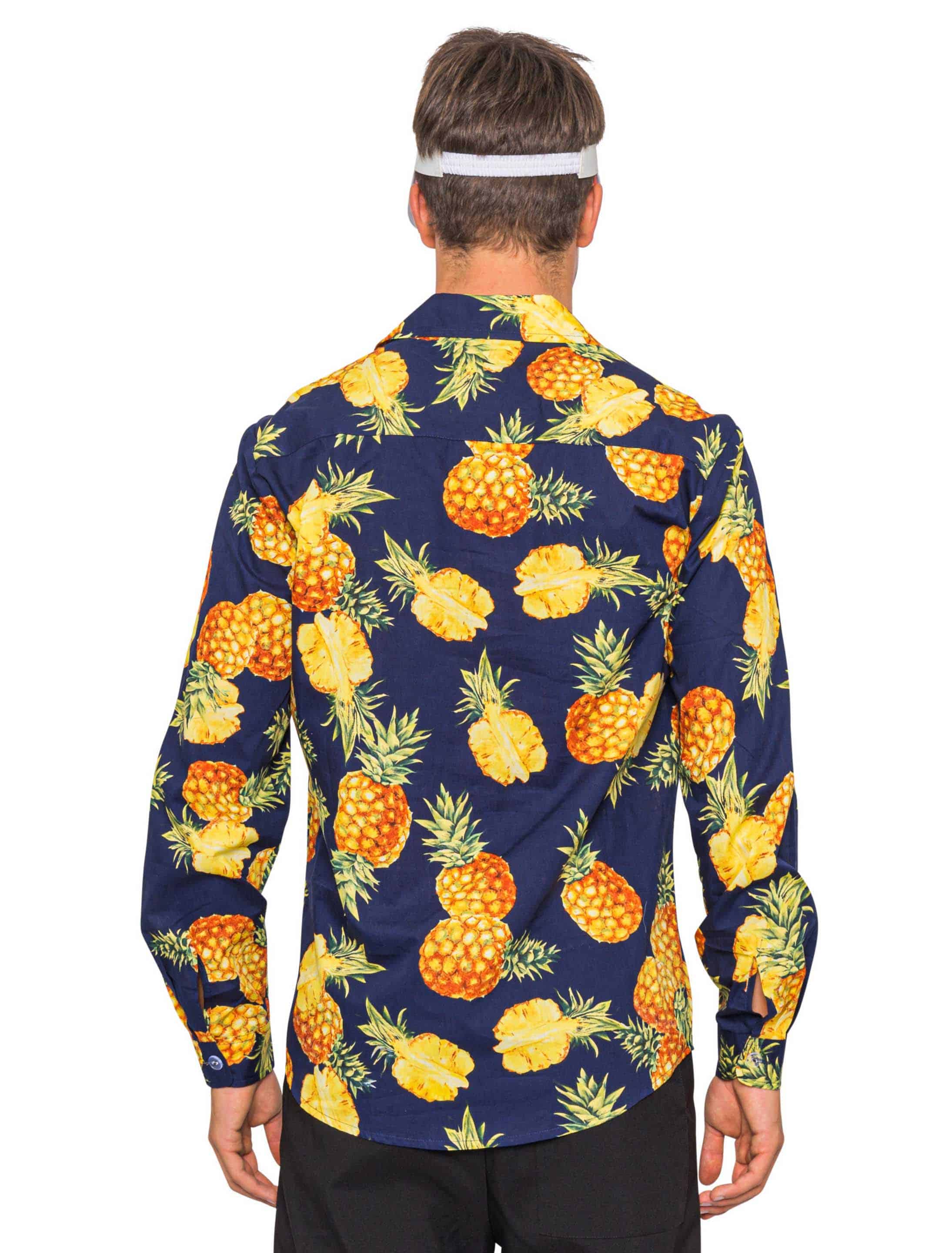 Hemd Hawaii mit Ananas mehrfarbig M