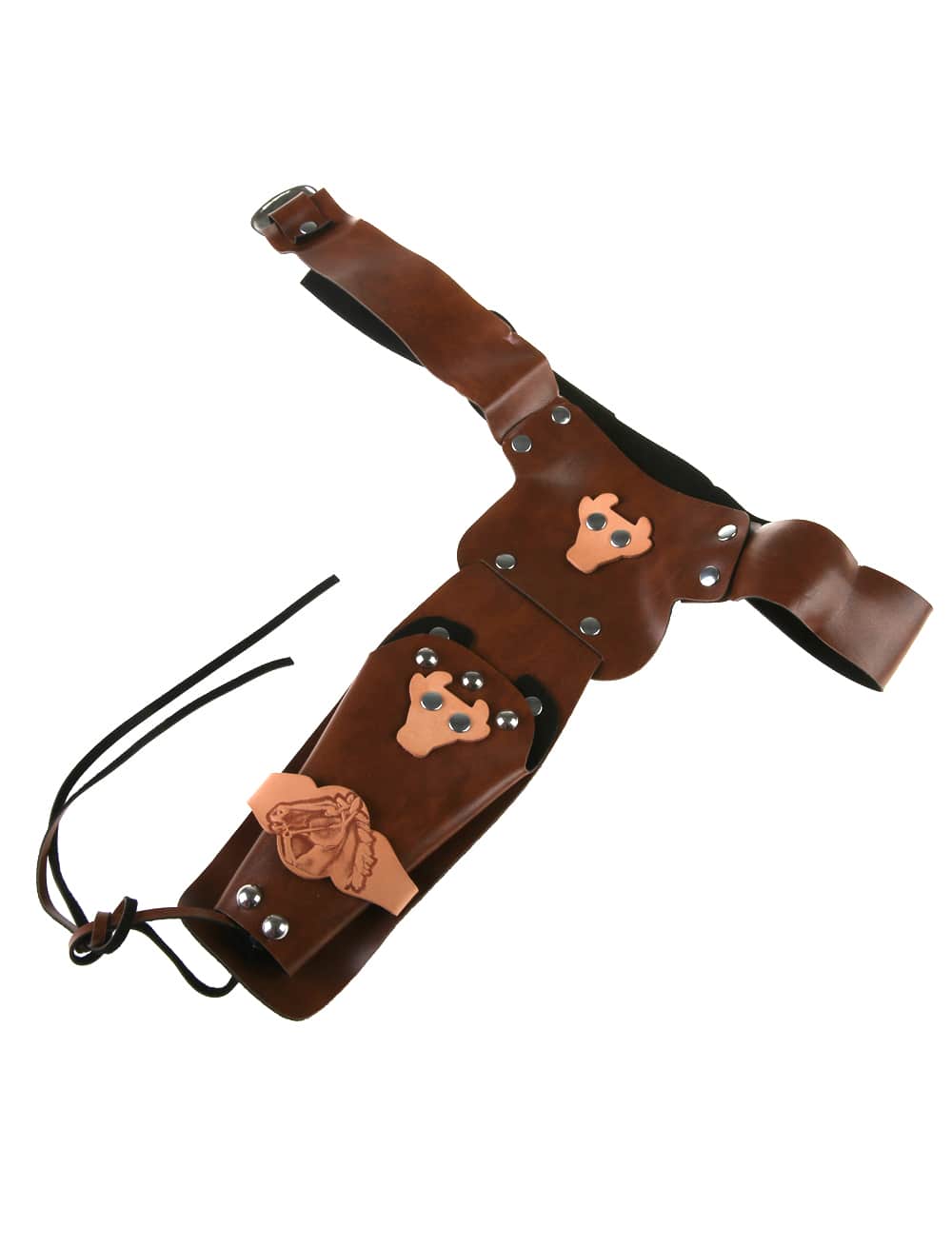 Pistolengürtel Skai 1 Tasche braun