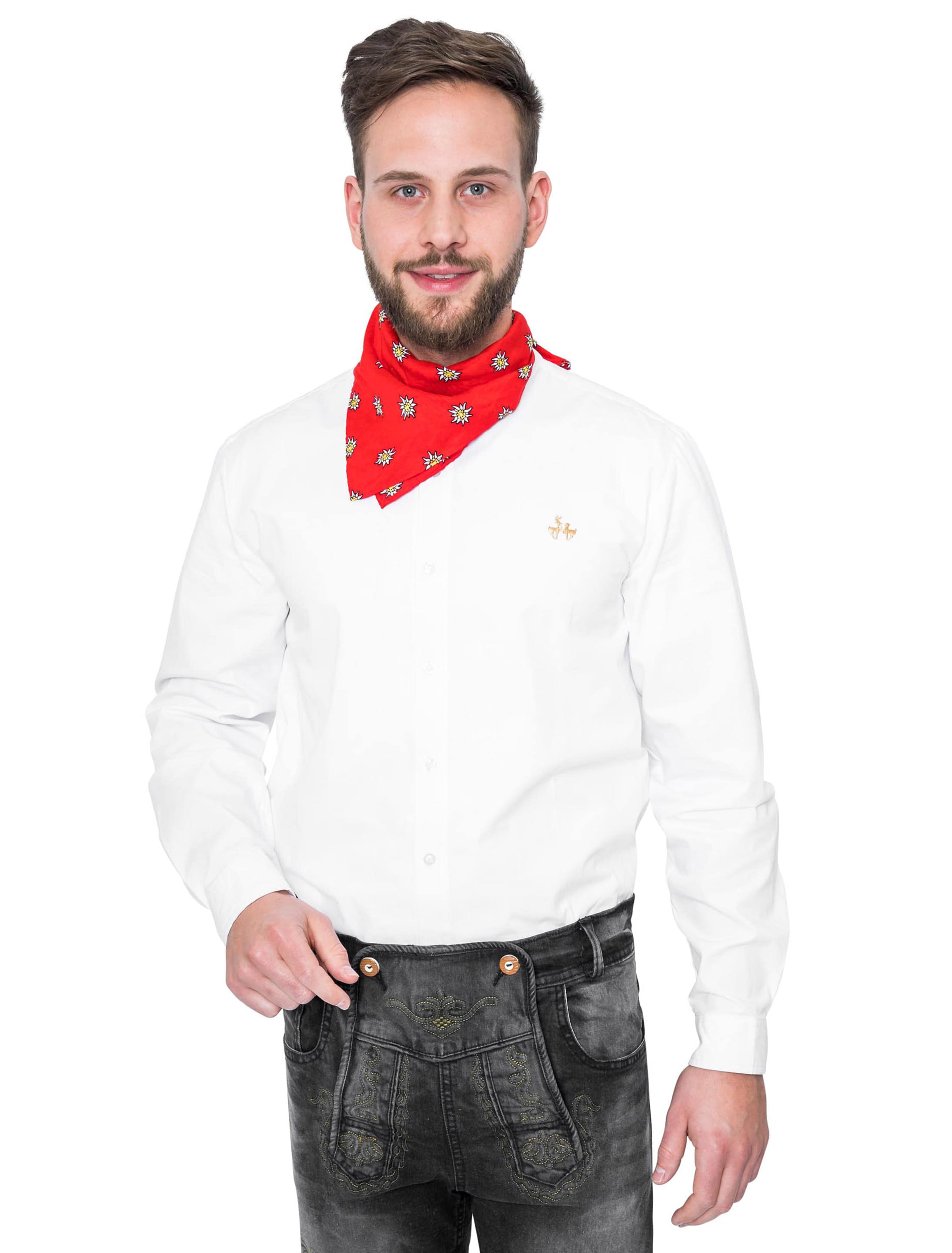 Tirolerhemd Herren weiß 4XL