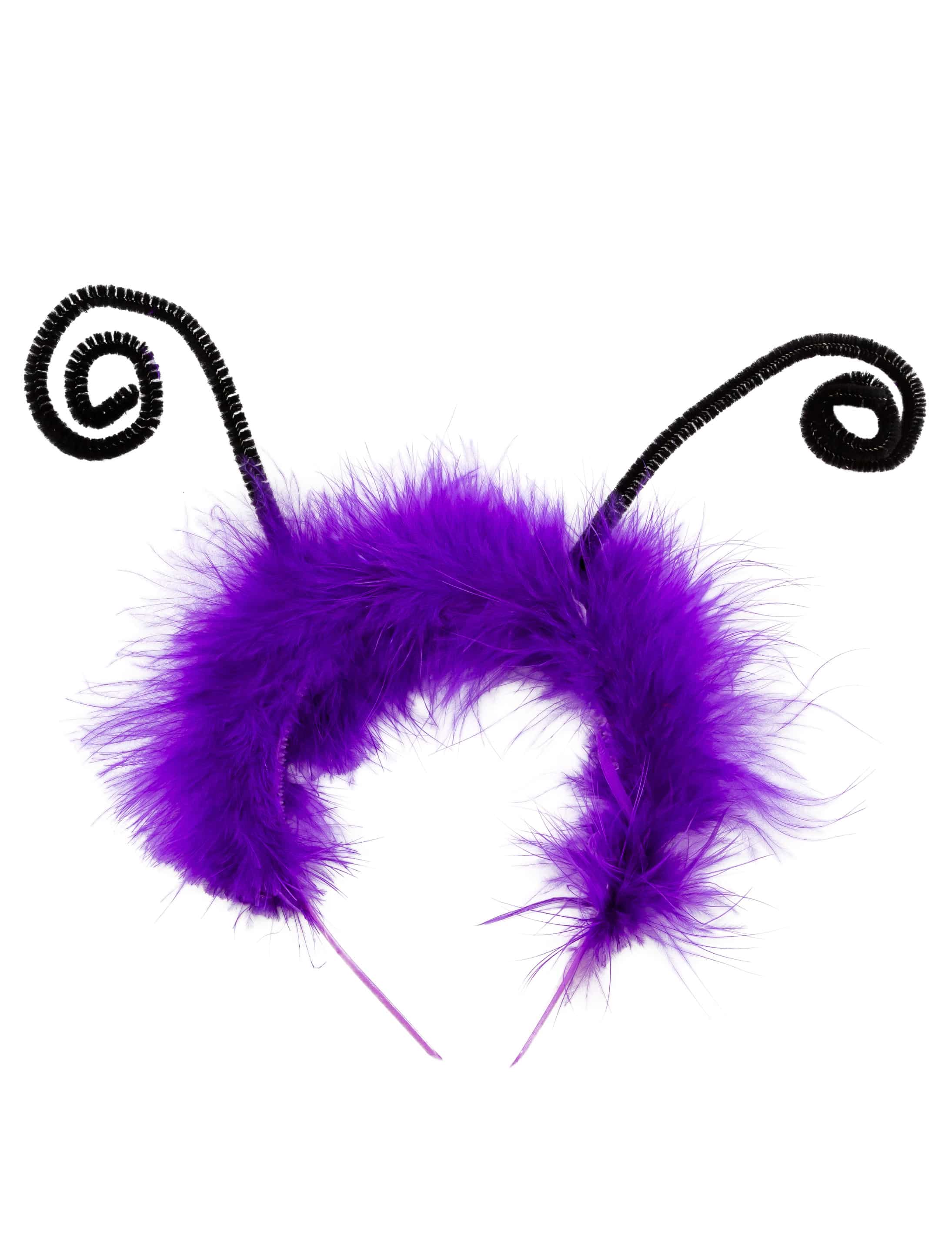 Haarreif Schmetterling mit Federn violett
