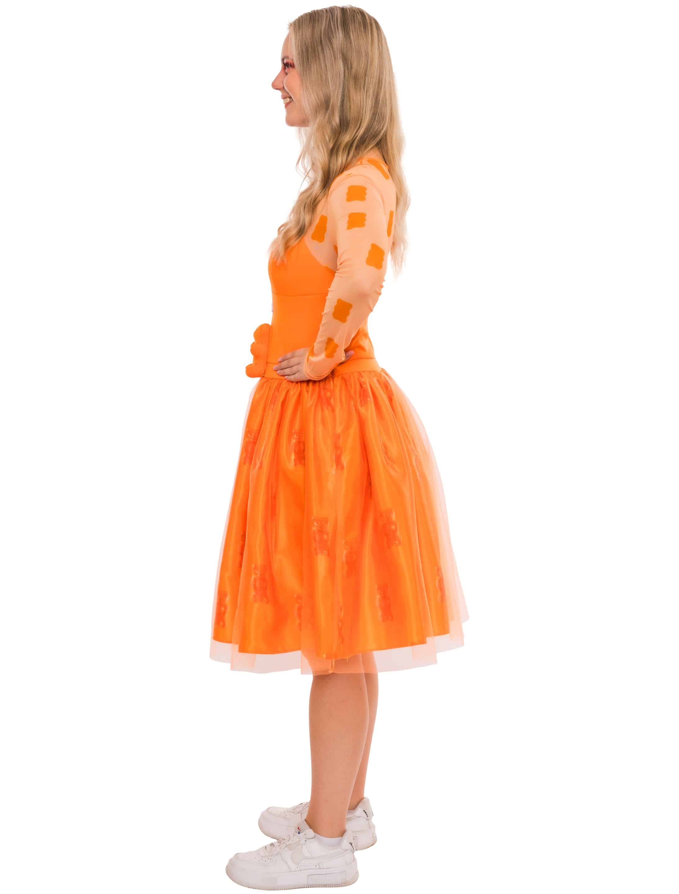 Kleid HARIBO Goldbären Damen orange 2XL