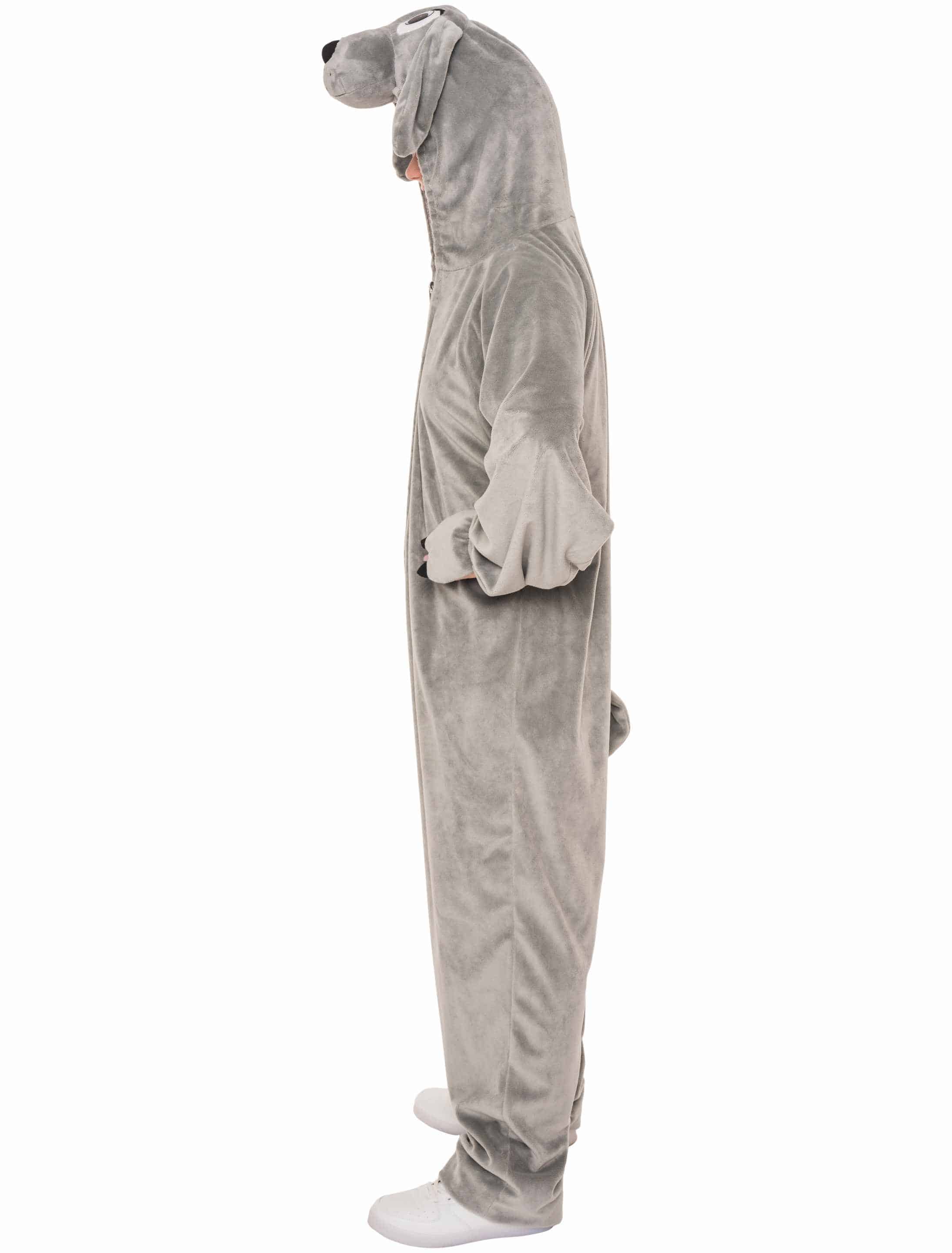 Overall Plüsch Hund Damen grau 34/36 Overall Plüsch Hund Damen grau 34/36