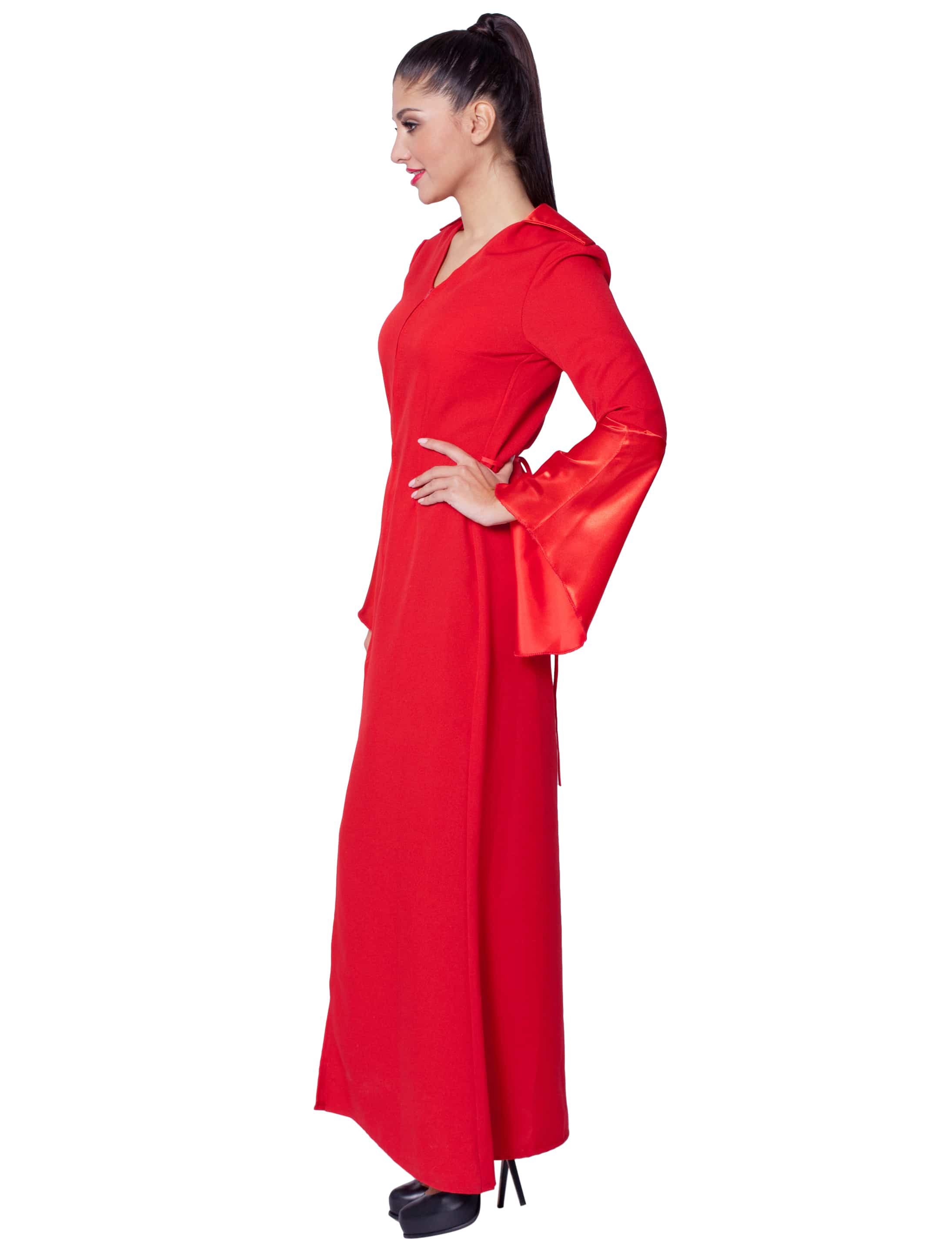 Kleid Vampir lang rot XS