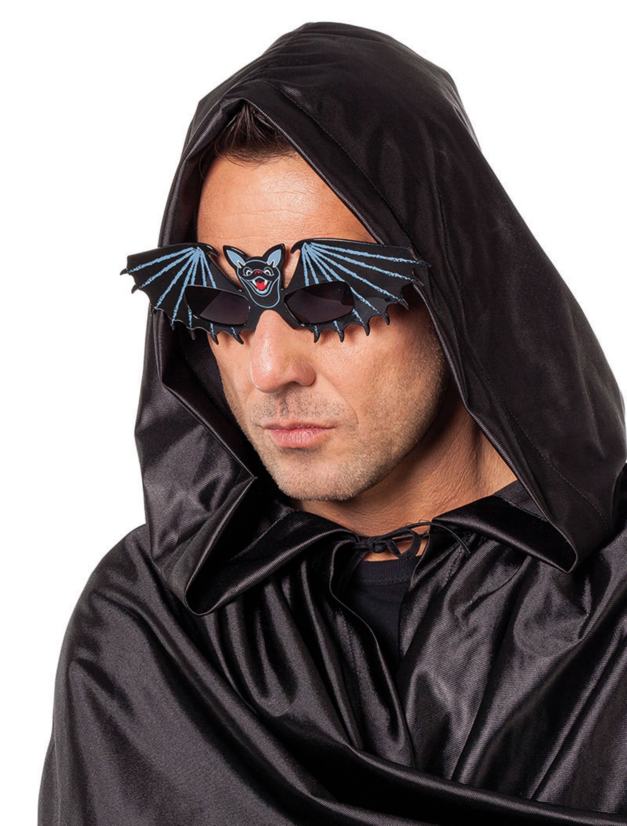 Brille Fledermaus schwarz