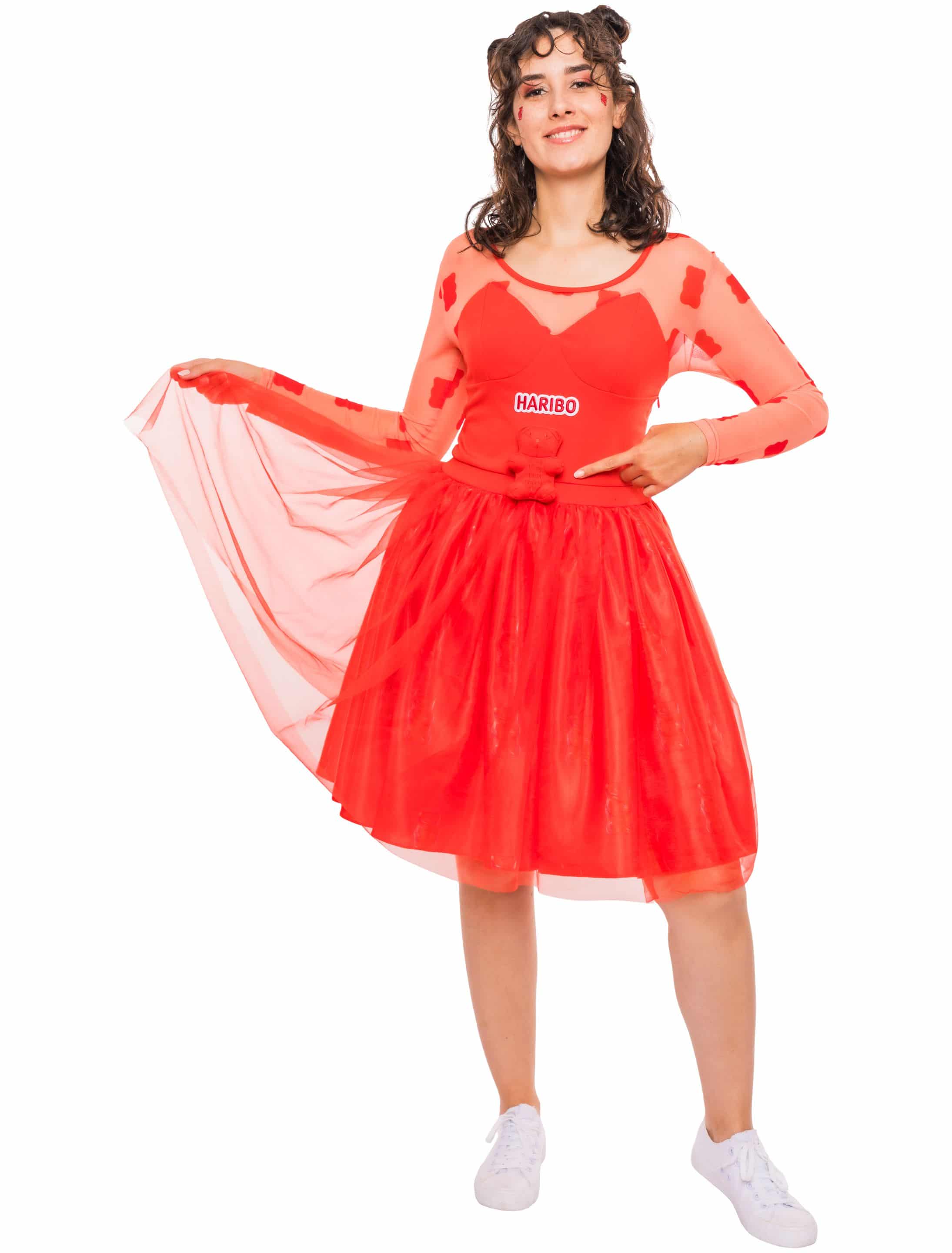 Kleid HARIBO Goldbären Damen rot XL