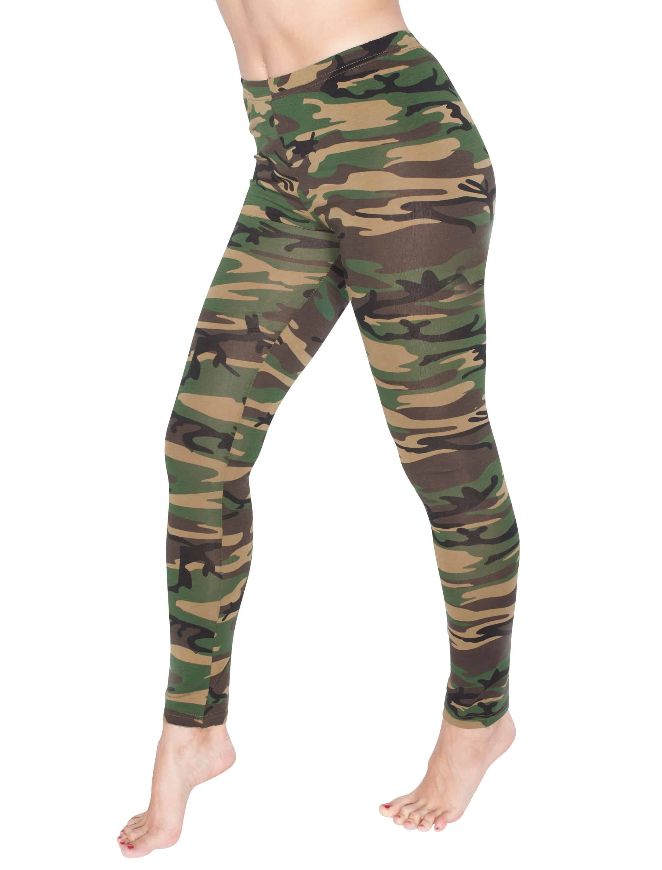 Leggings Damen camouflage S/M