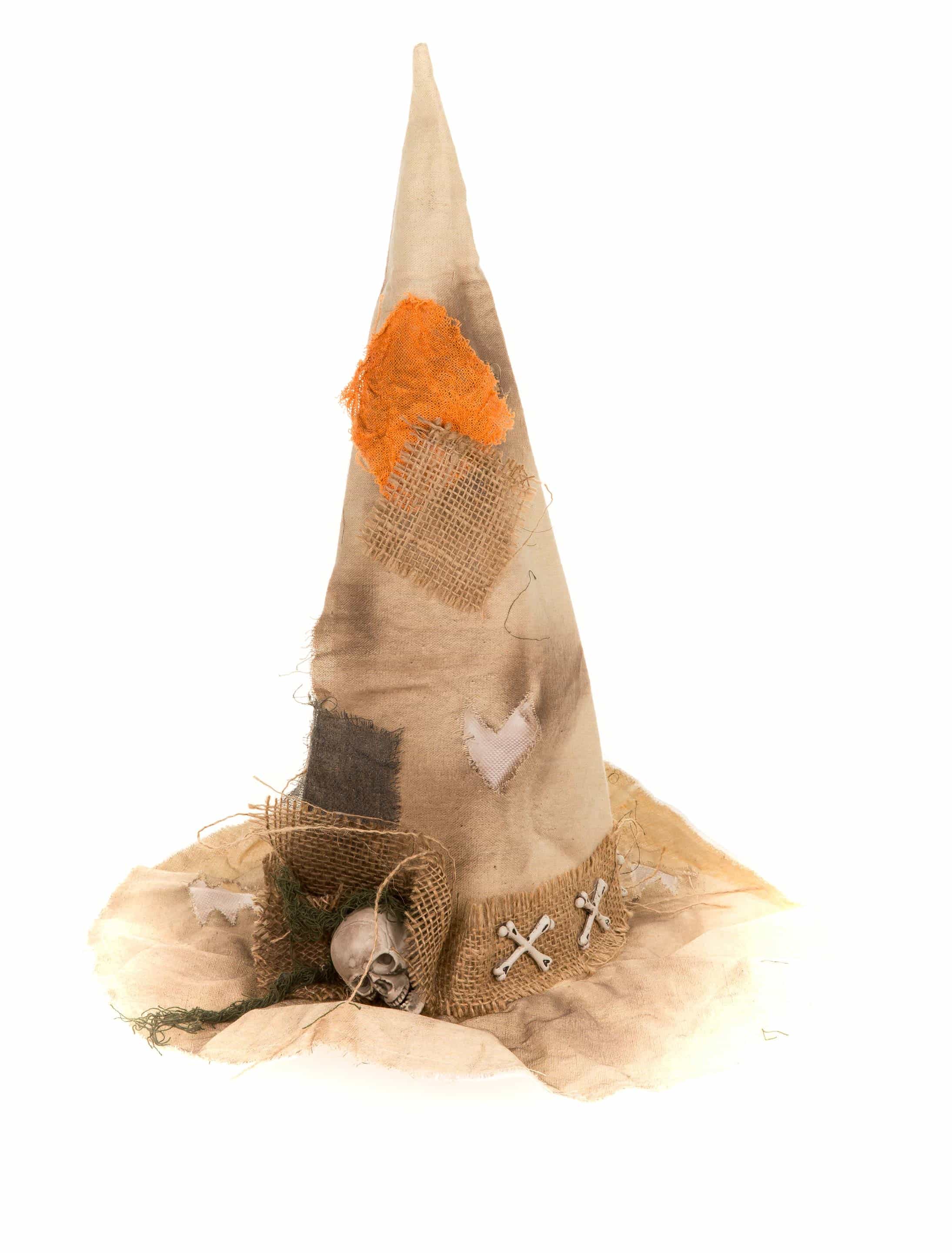 Hexenhut mit Mini Totenkopf