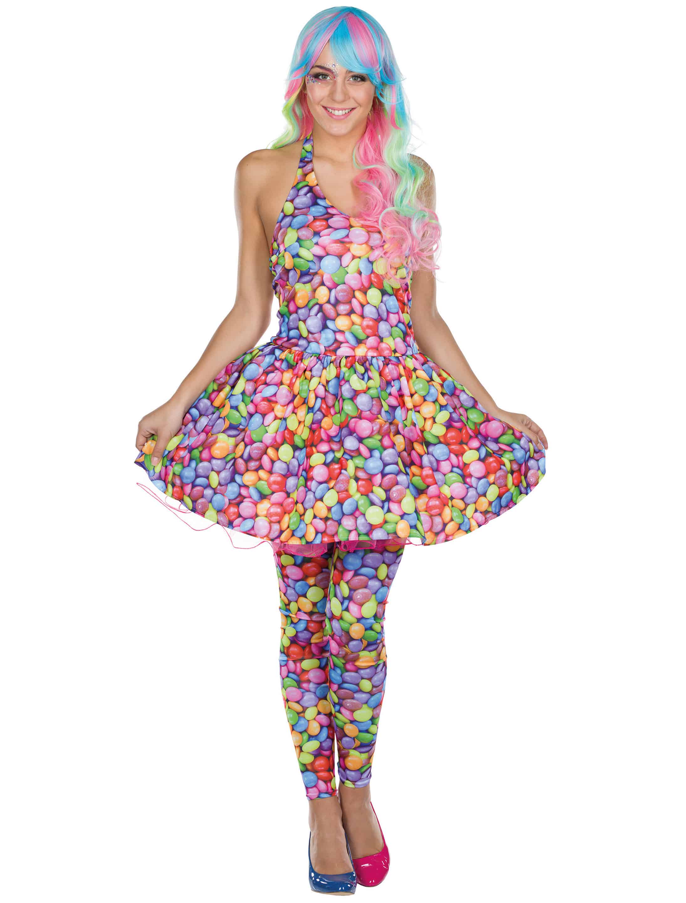 Kleid Candy Schokolinsen bunt 40