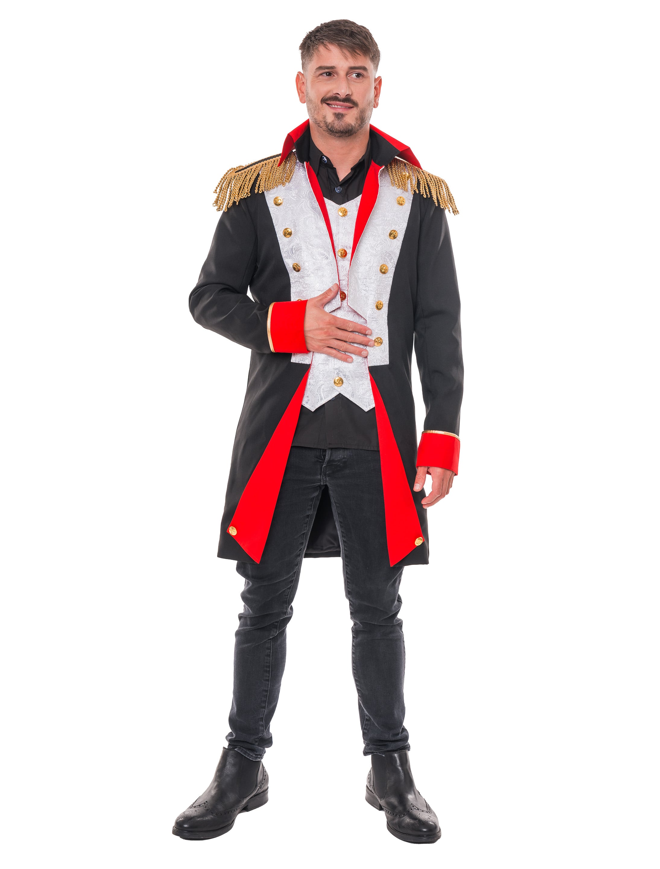 Jacke Napoleon Herren schwarz S/M