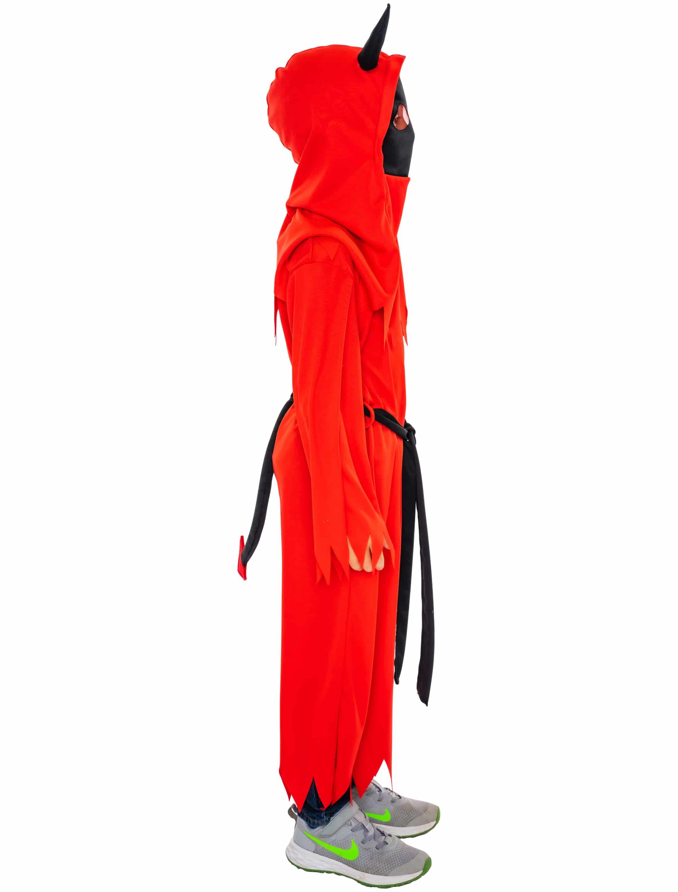 Robe Teufel mit Schwanz Kinder 3-tlg. rot one size Robe Teufel mit Schwanz Kinder 3-tlg. rot one size
