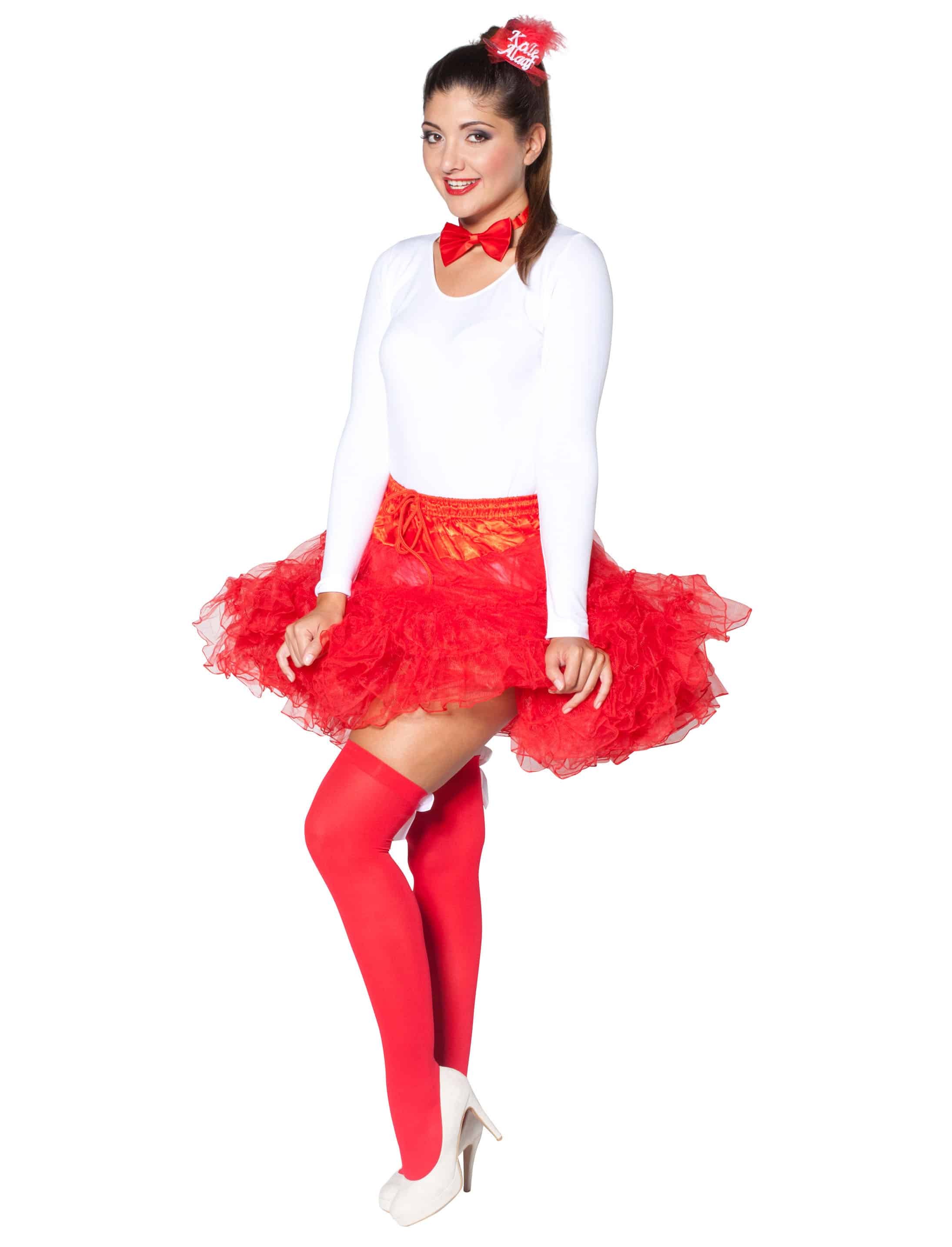 Petticoat de luxe Damen rot one size