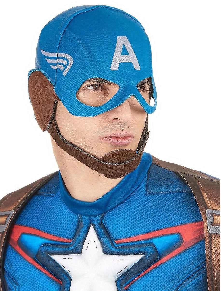 Maske Captain America blau one size