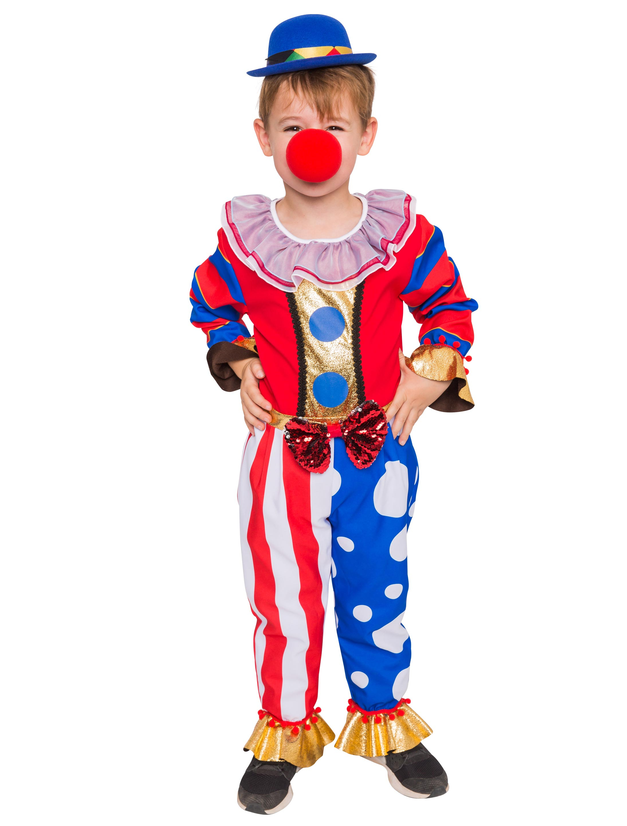 Jumpsuit Clown Kinder mehrfarbig 116-128