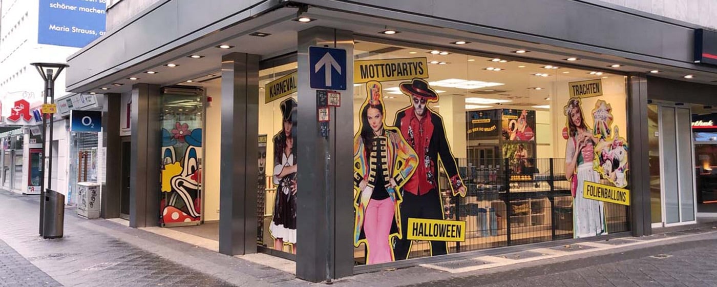 Deiters Kostümladen in Krefeld Außenansicht