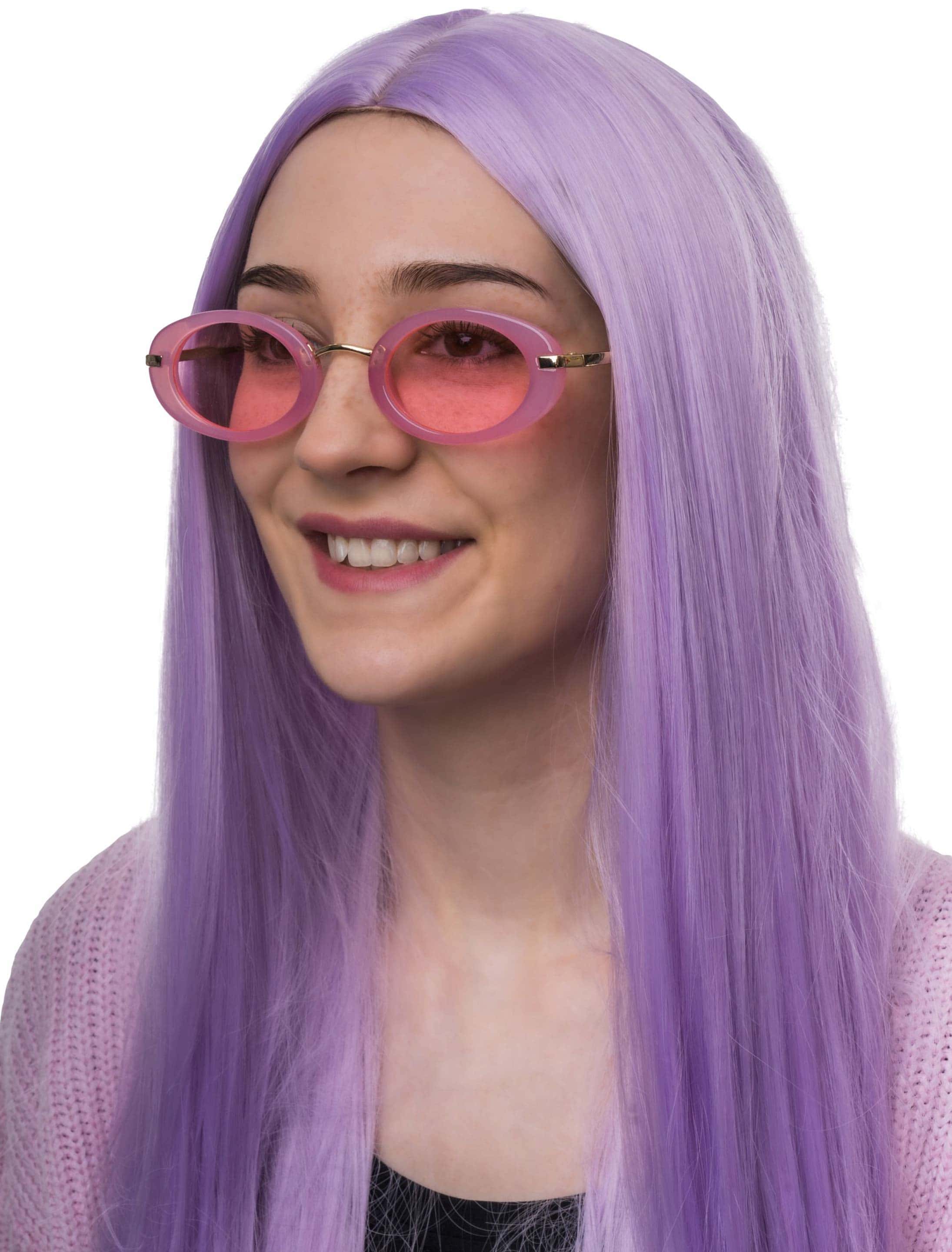 Brille oval pink Brille oval pink