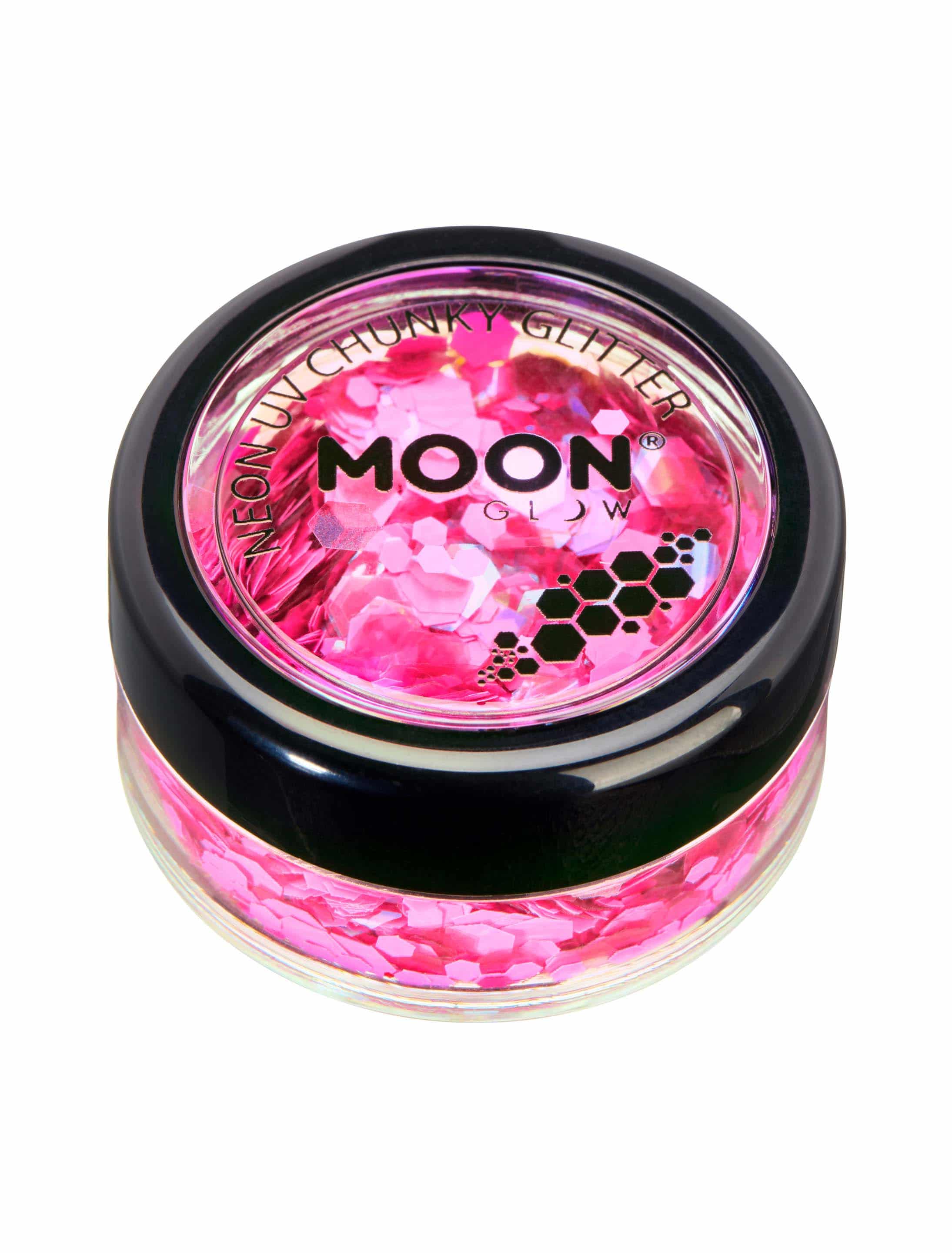 Glitzer Chunky Neon UV 3g neonpink