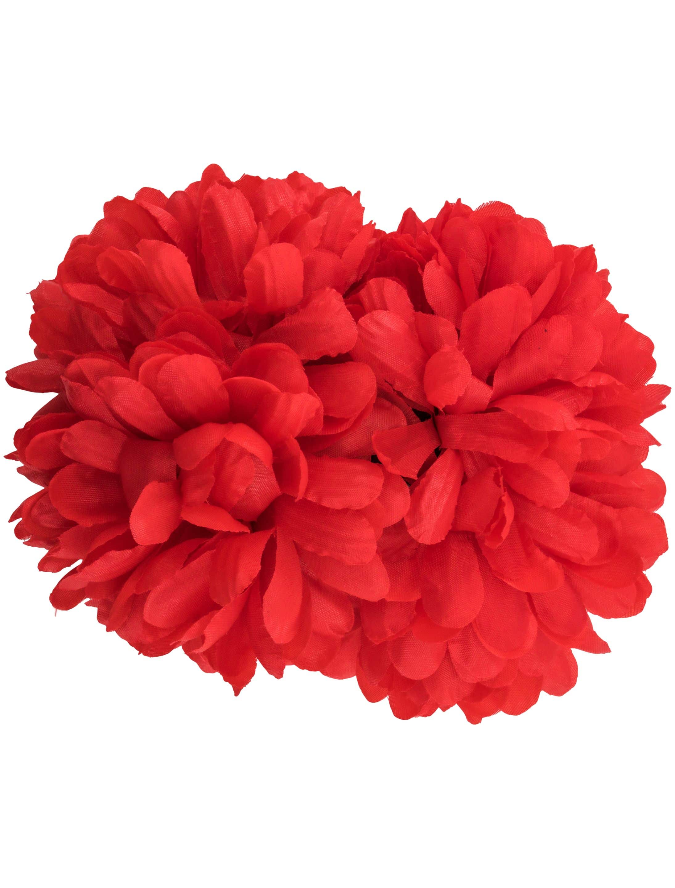 Haarklammer Blume rot