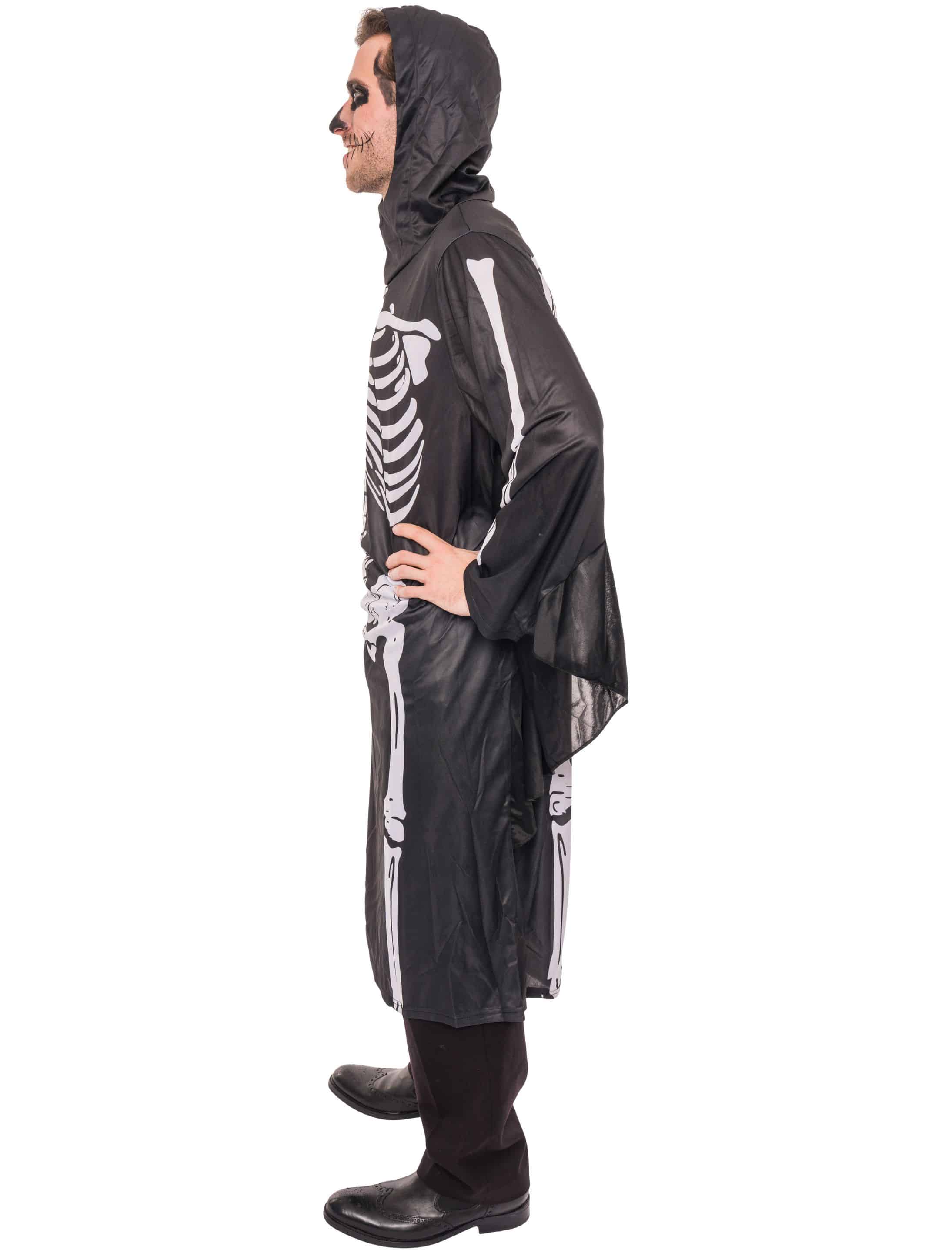 Kleid mit Skelett Herren schwarz one size Kleid mit Skelett Herren schwarz one size