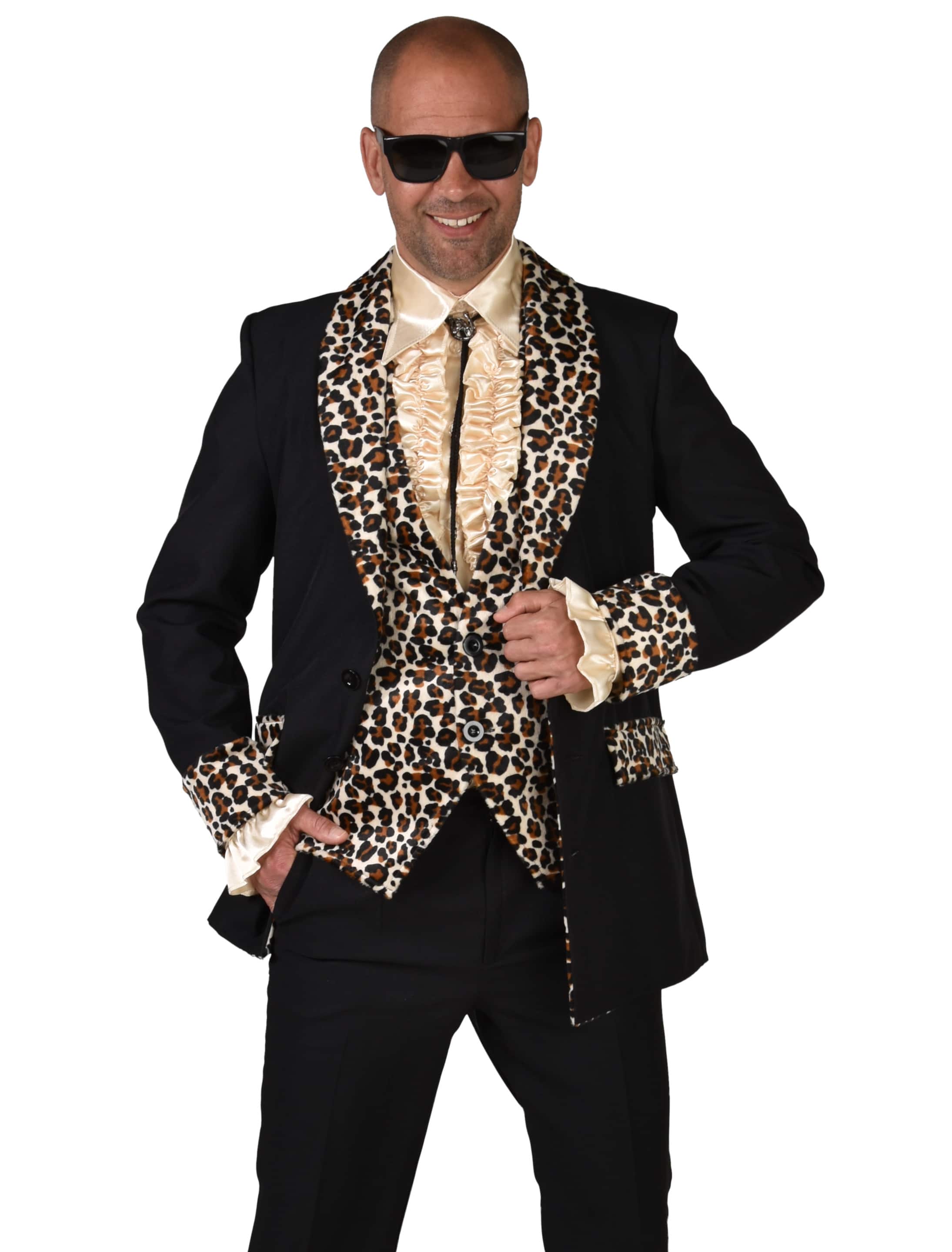 Jacke Herren mit Leopardenmuster XL