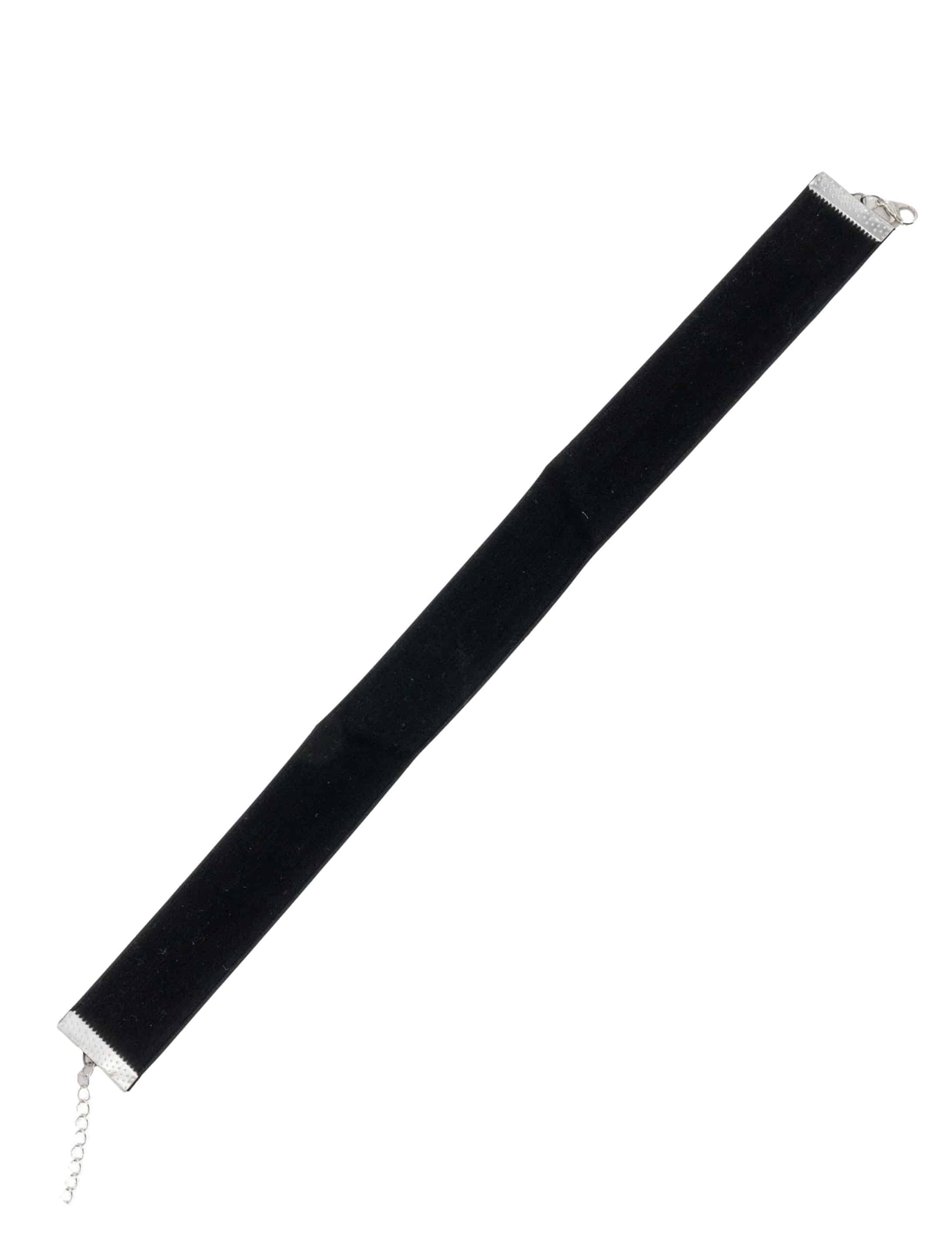 Halskette Choker Samt Damen schwarz