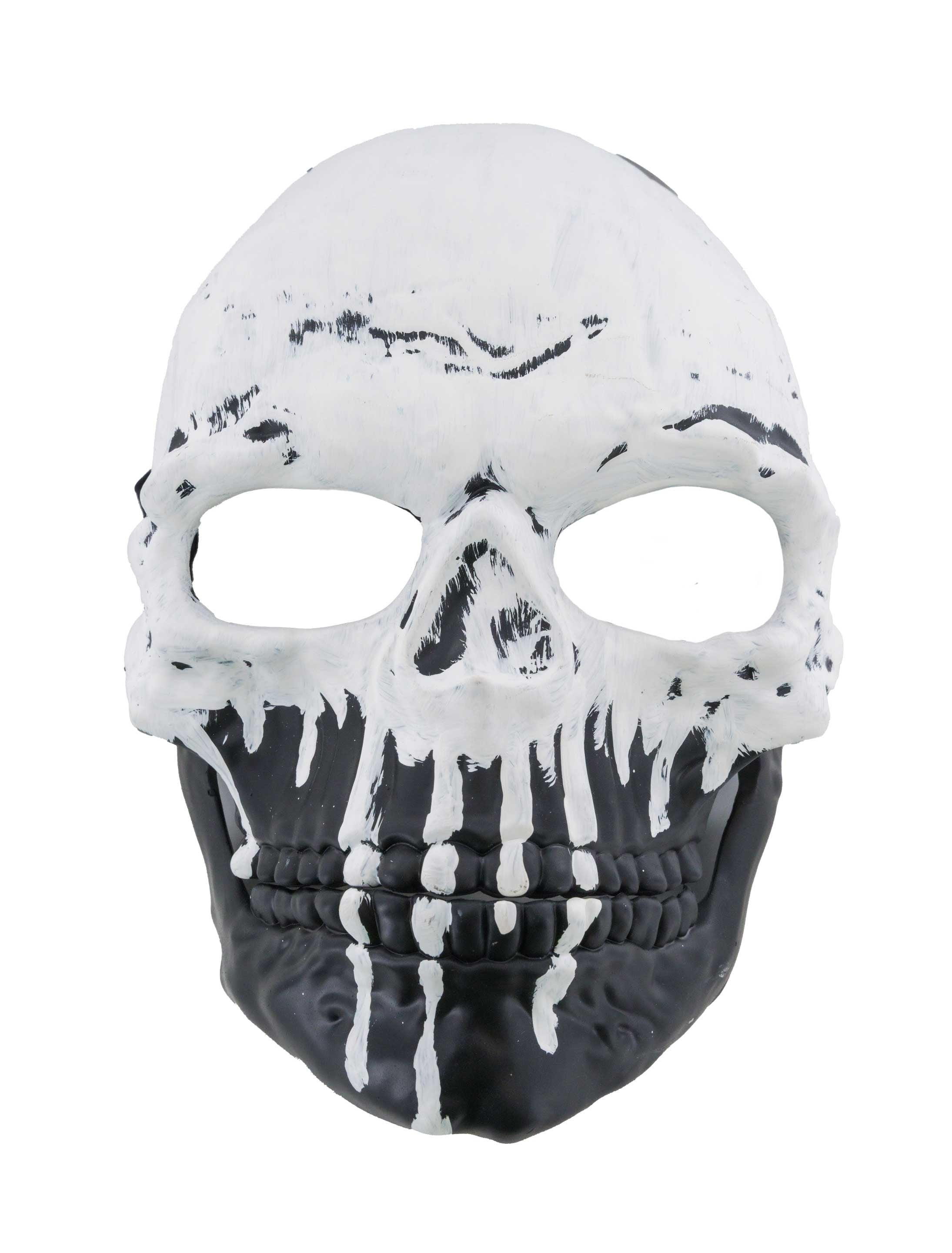 Maske Skull schwarz/weiß
