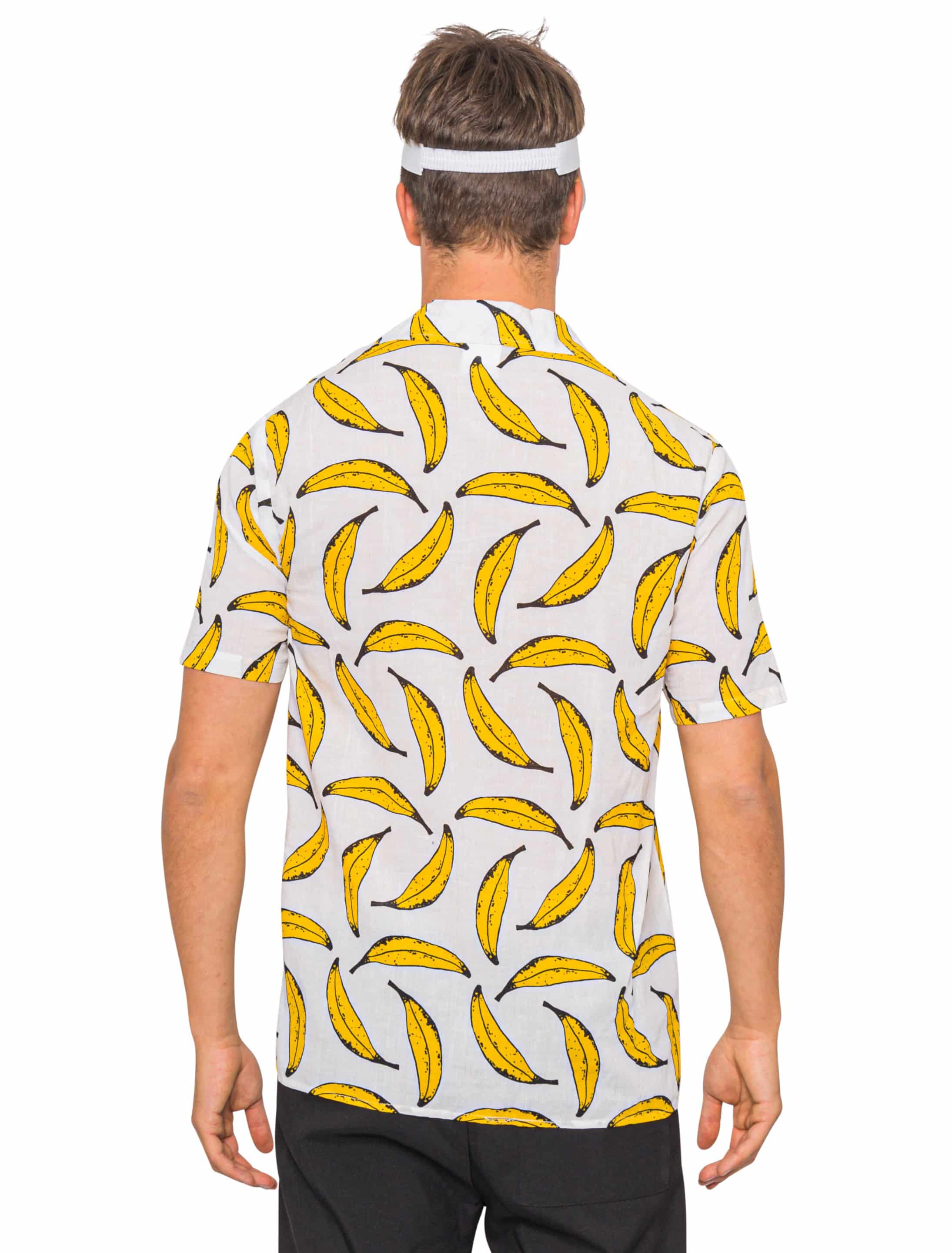 Hemd Hawaii mit Bananen gelb S
