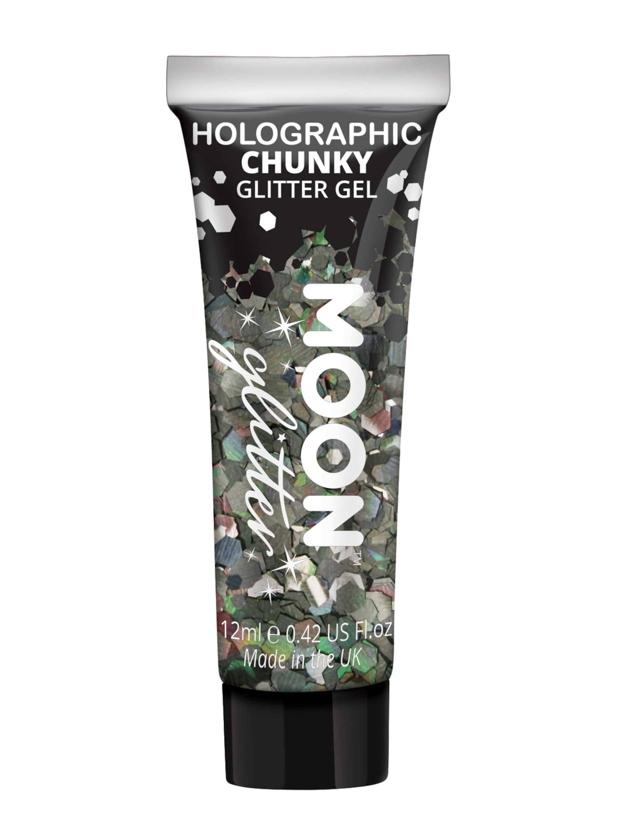 Glitzergel Chunky Holographic 12ml schwarz