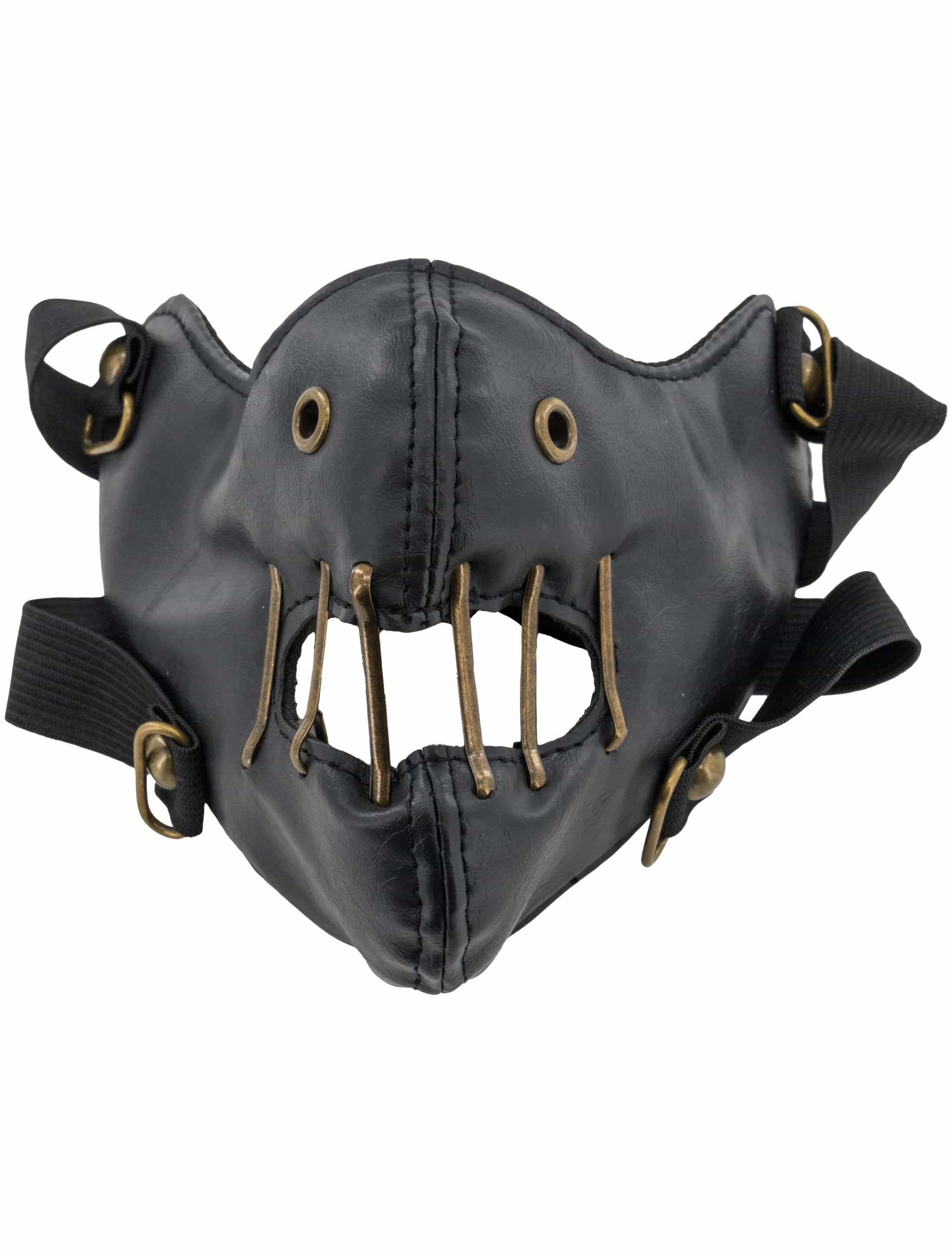 Gesichtsmaske Beißschutz schwarz