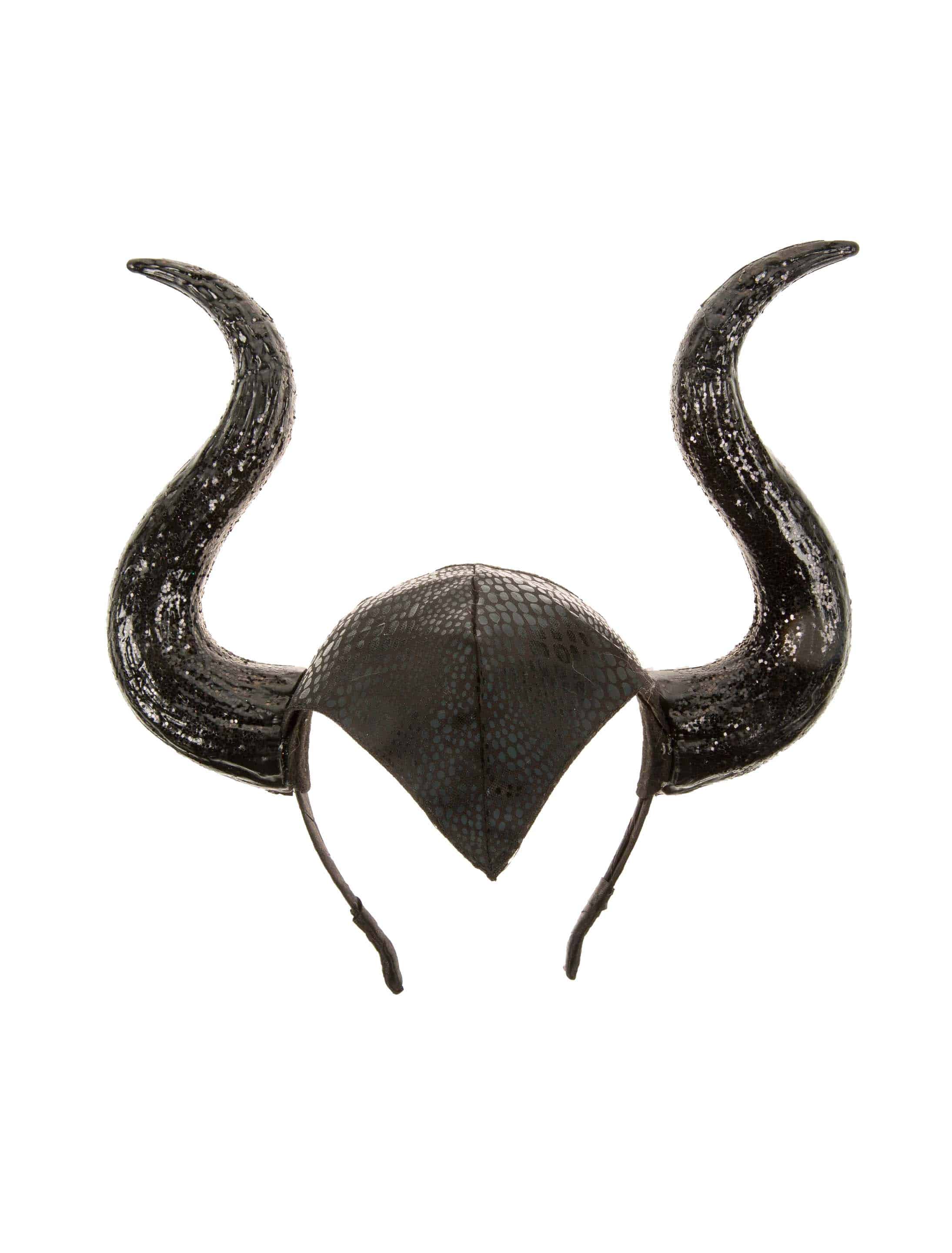 Haarreif Teufel schwarz mit Glitzer