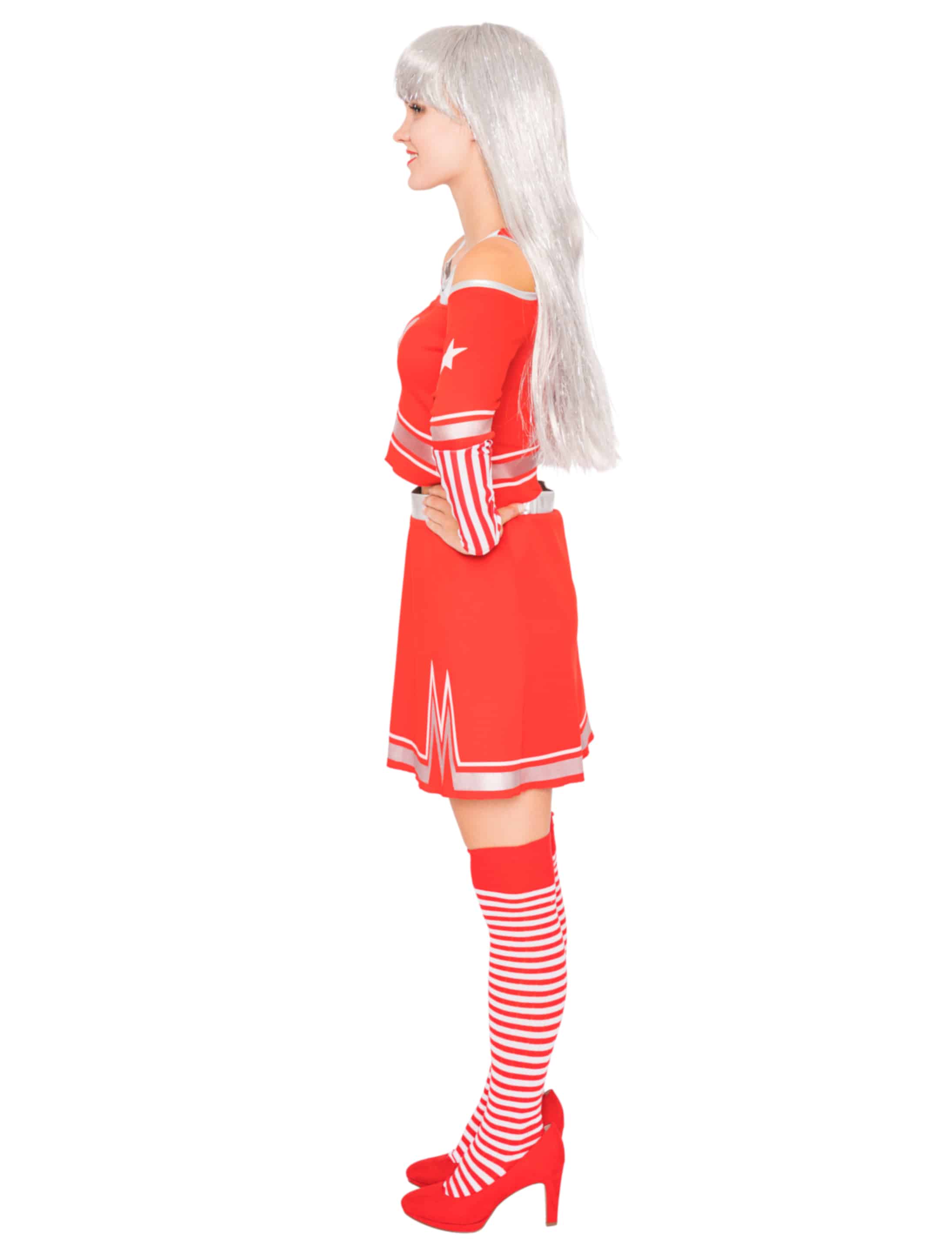 Cheerleader Damen 2-tlg. Damen rot L