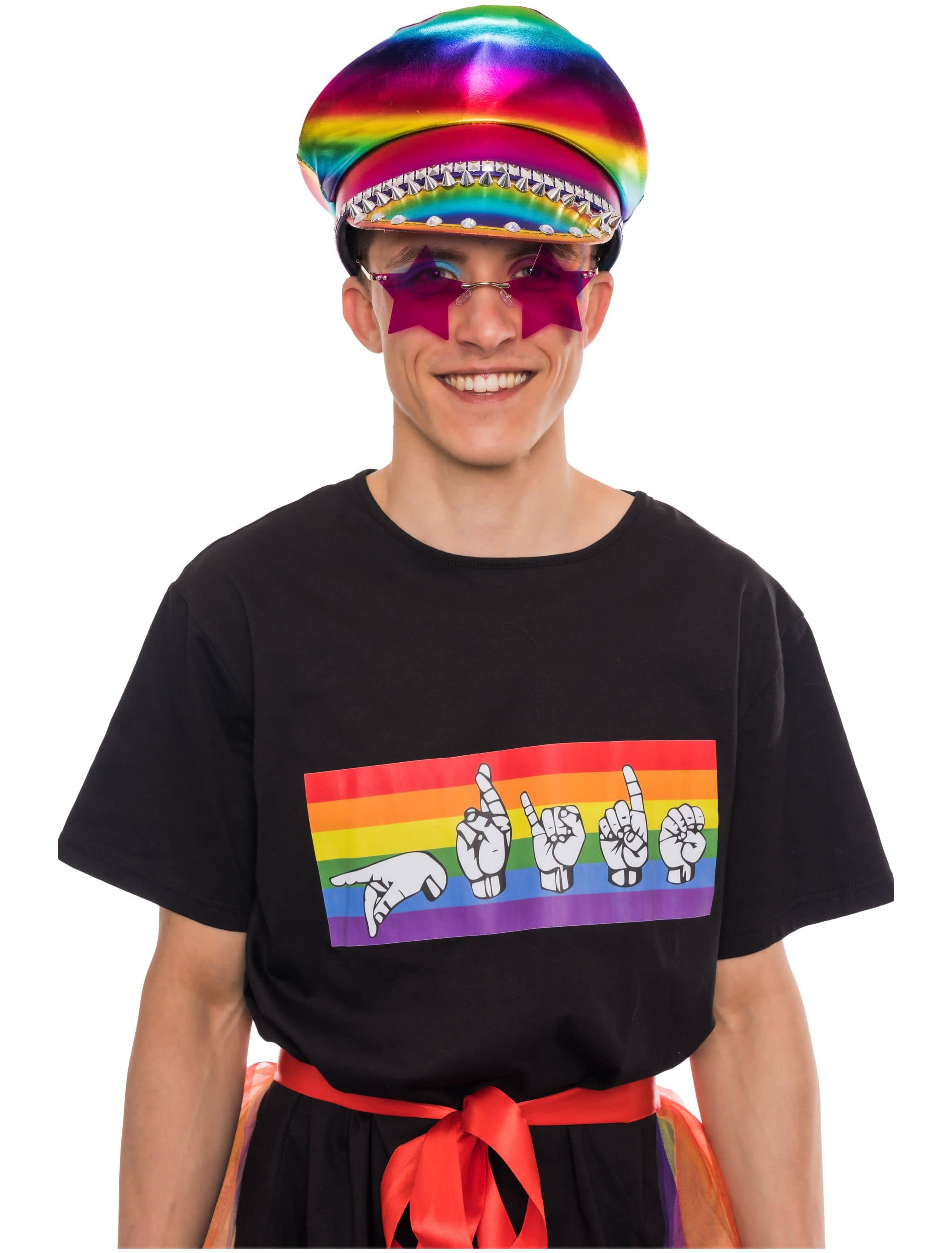 T-Shirt Pride Herren schwarz 5XL