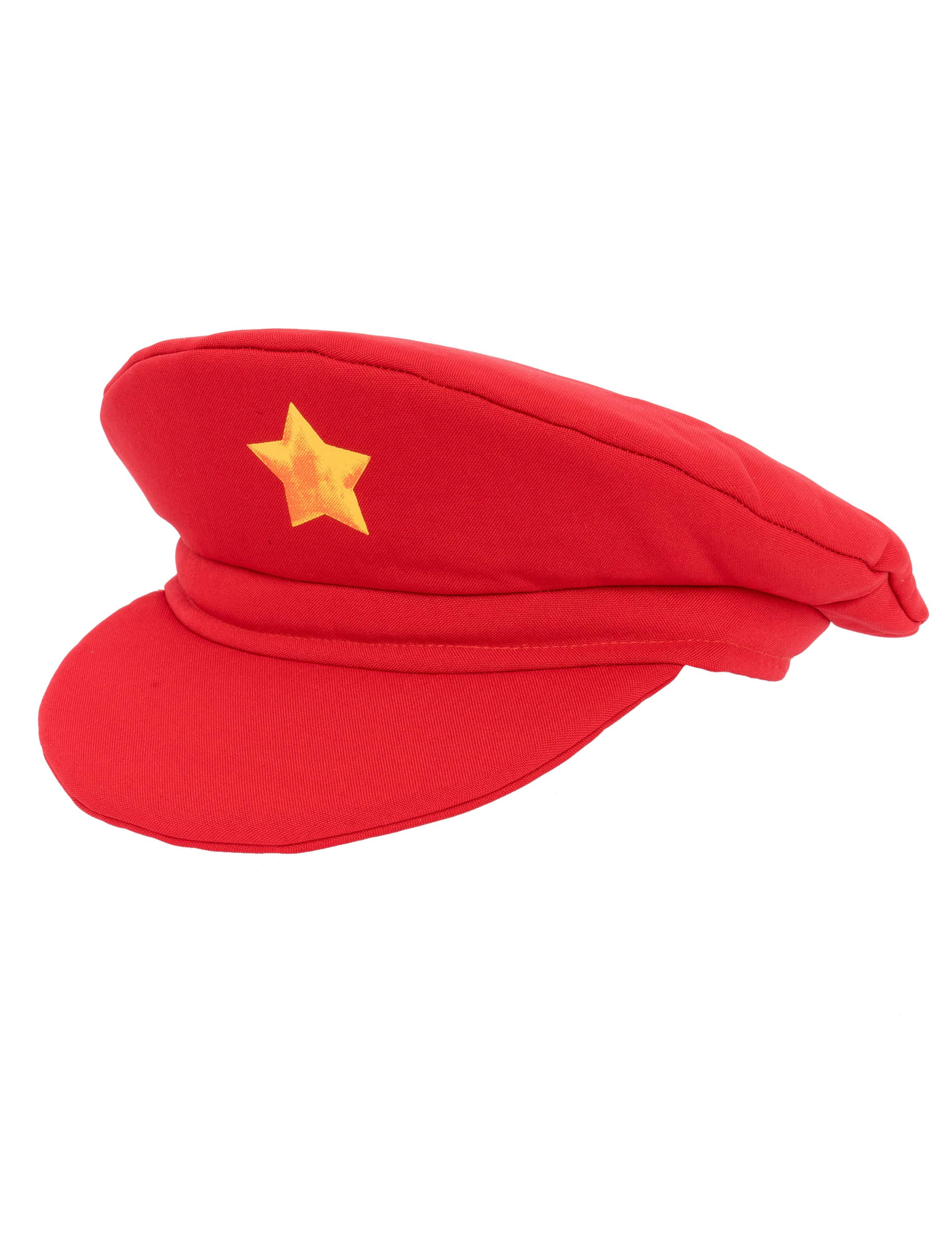 Mütze rot mit Stern