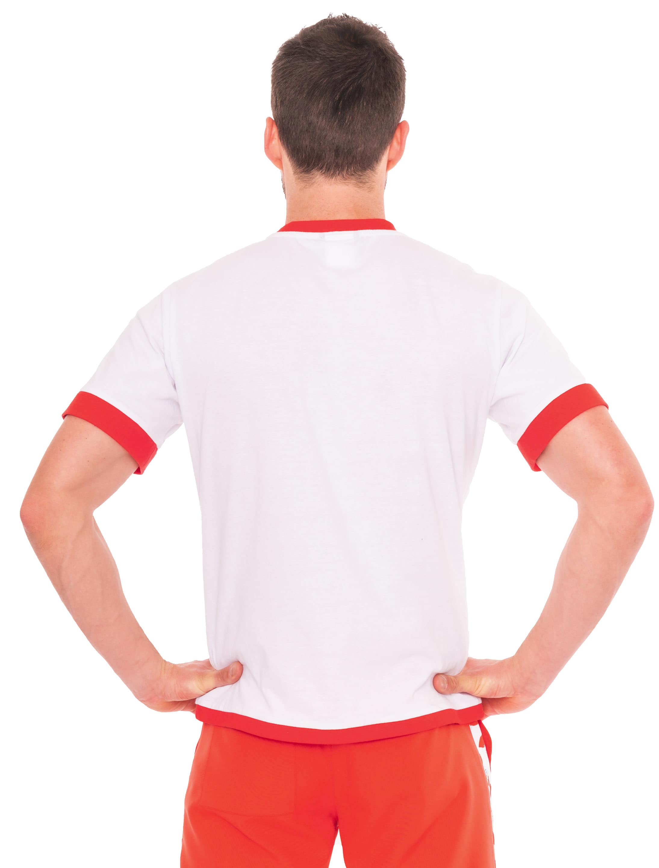 T-Shirt kinder Schoko-Bons Herren rot/weiß 3XL