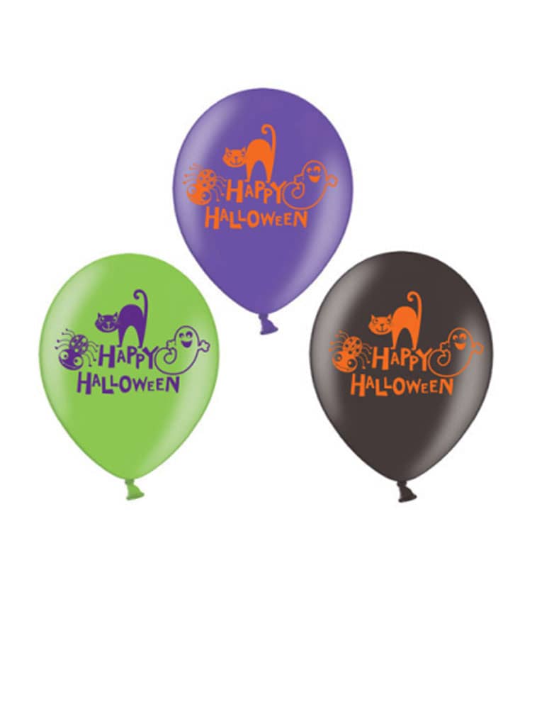 Ballons Happy Halloween 6 Stk.