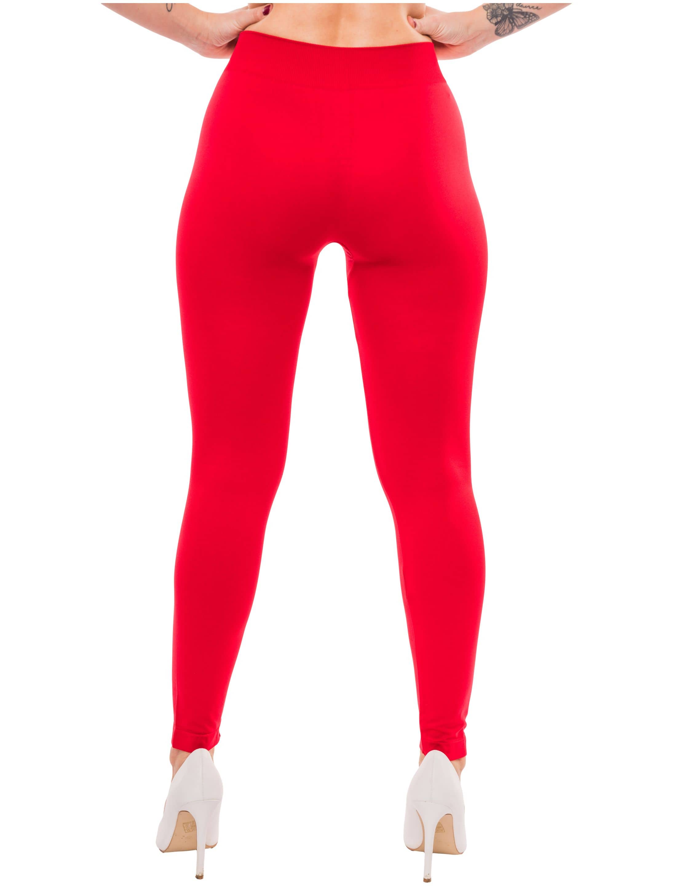 Leggings 200den Damen rot 2XL