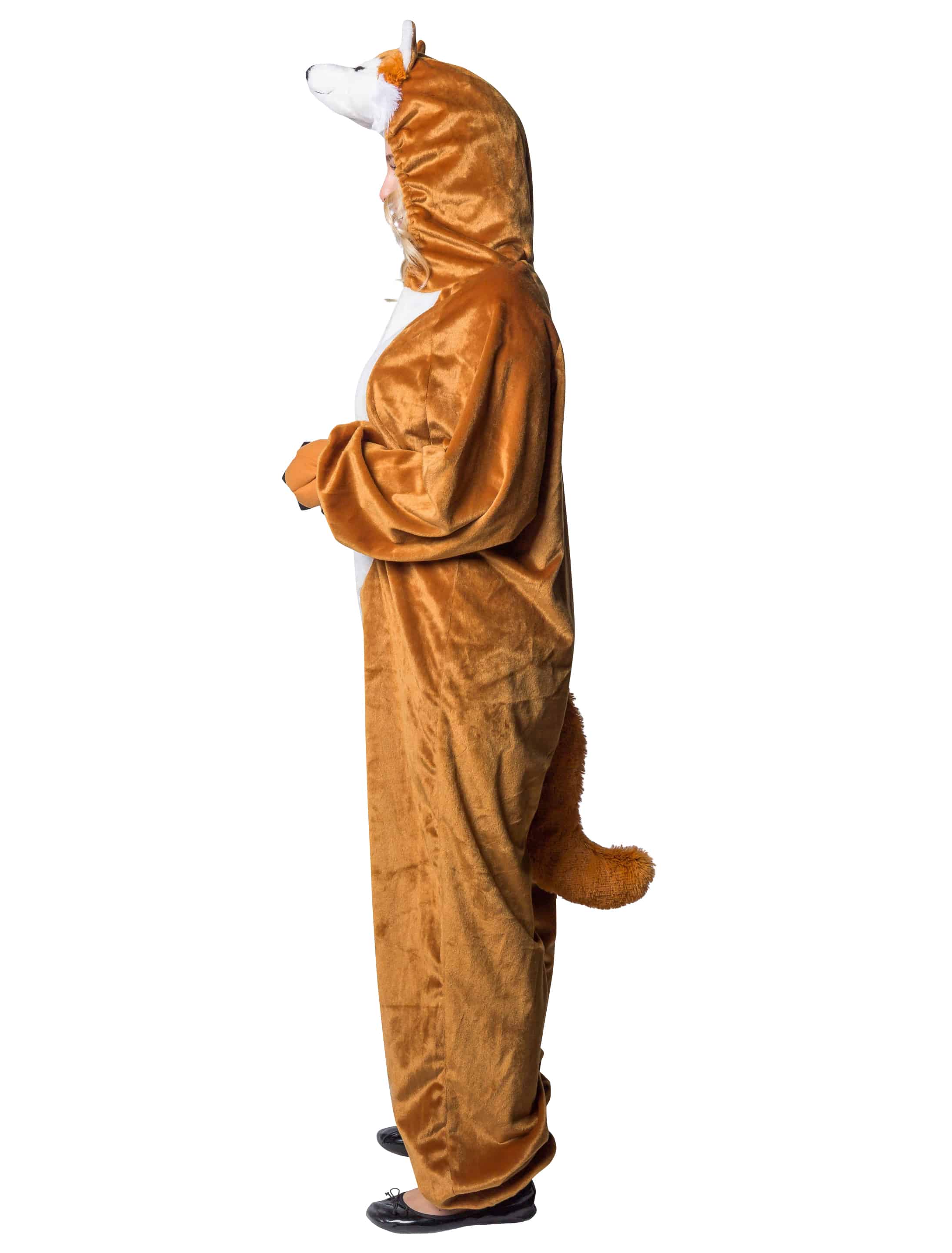 Overall Plüsch Fuchs Damen braun 34-36