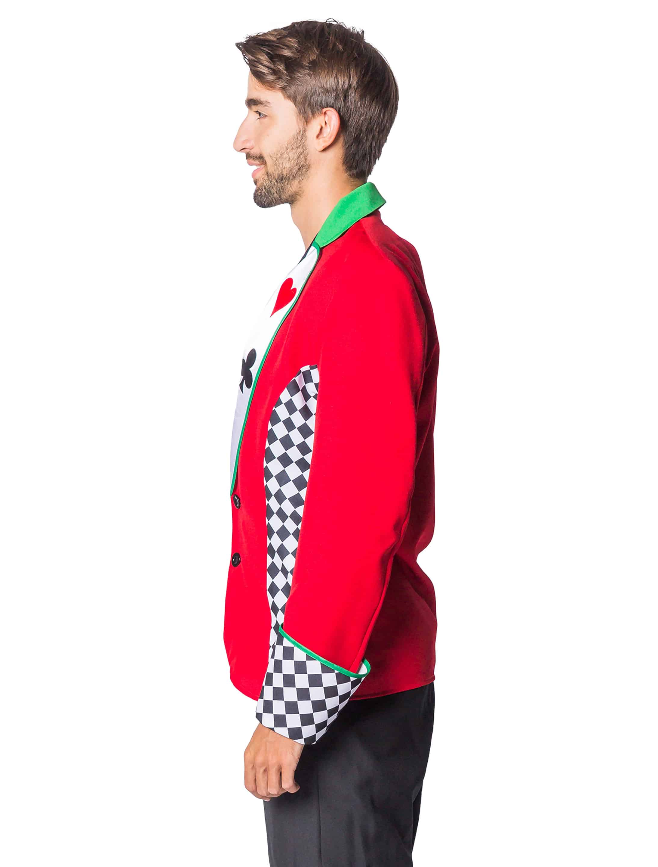 Jacke Kartenspieler Herren bunt S Jacke Kartenspieler Herren bunt S