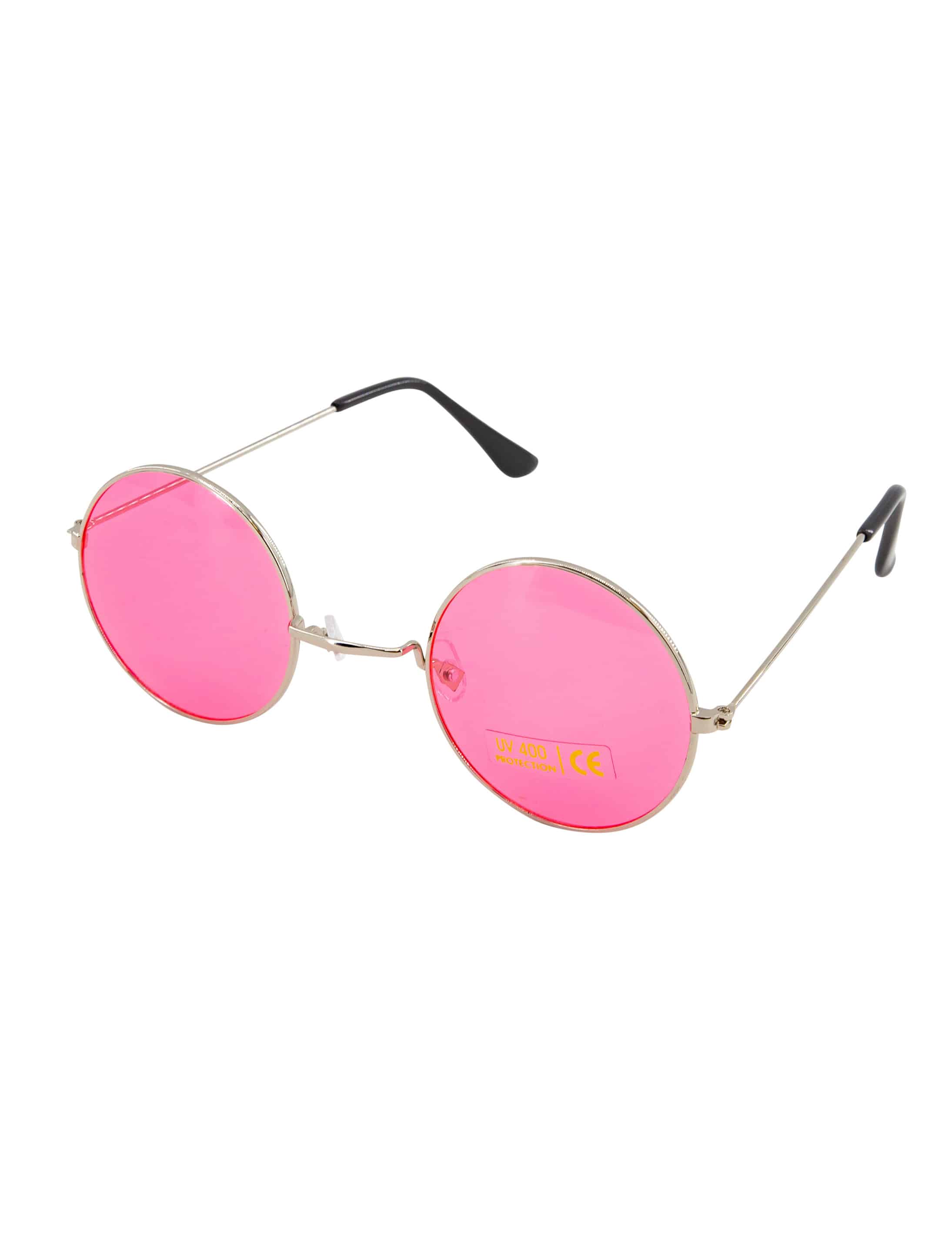 Brille rund rosa