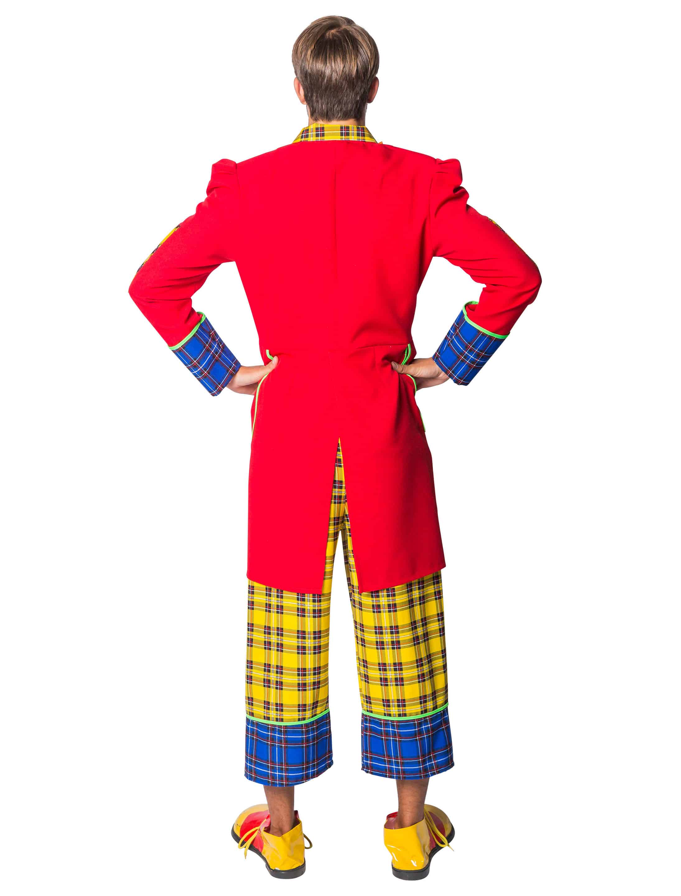 Anzug Clown Pepe 3-tlg. Herren bunt 2XL