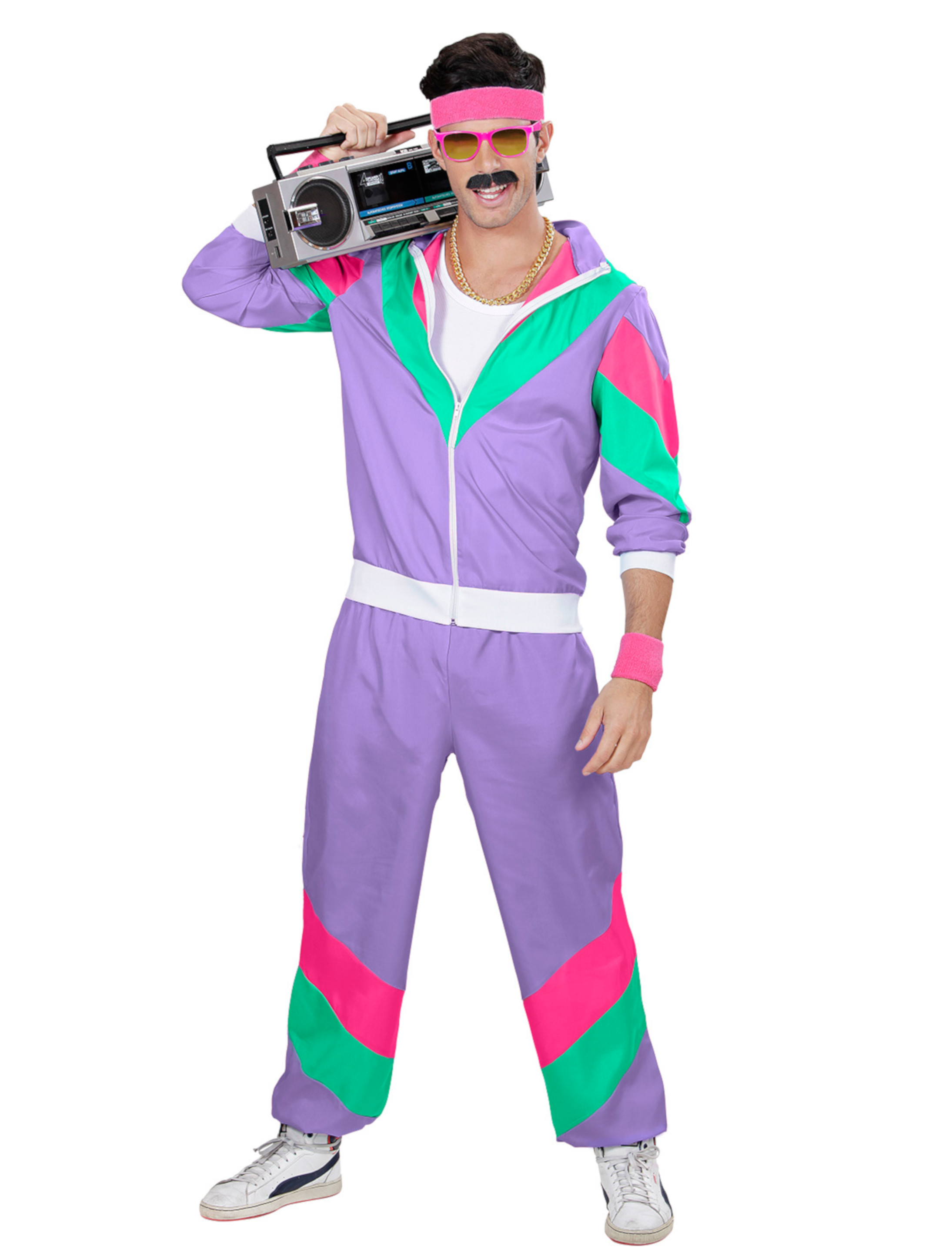 Jogginganzug Herren 2-tlg. lila XL