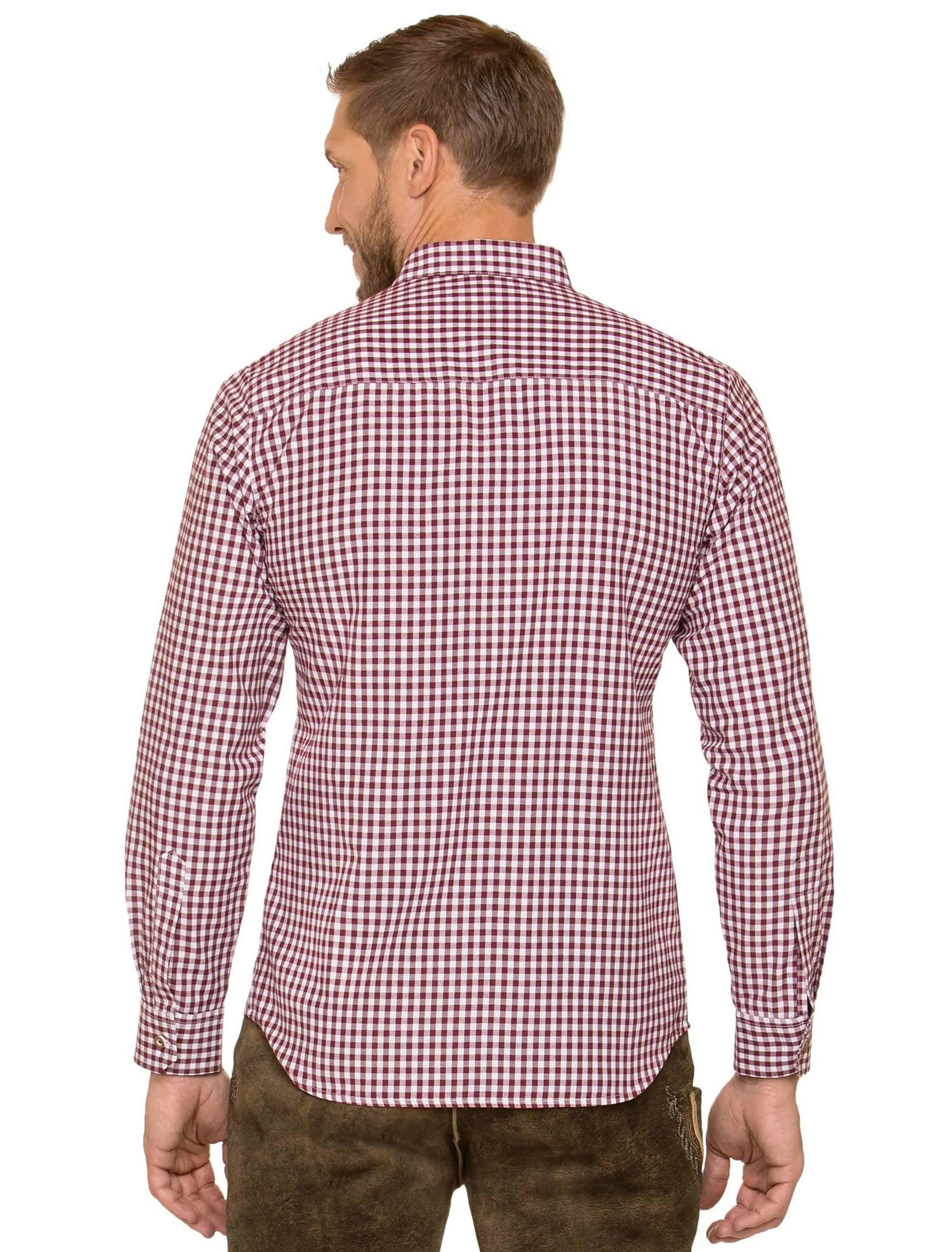 Hemd Campos Herren weinrot 2XL