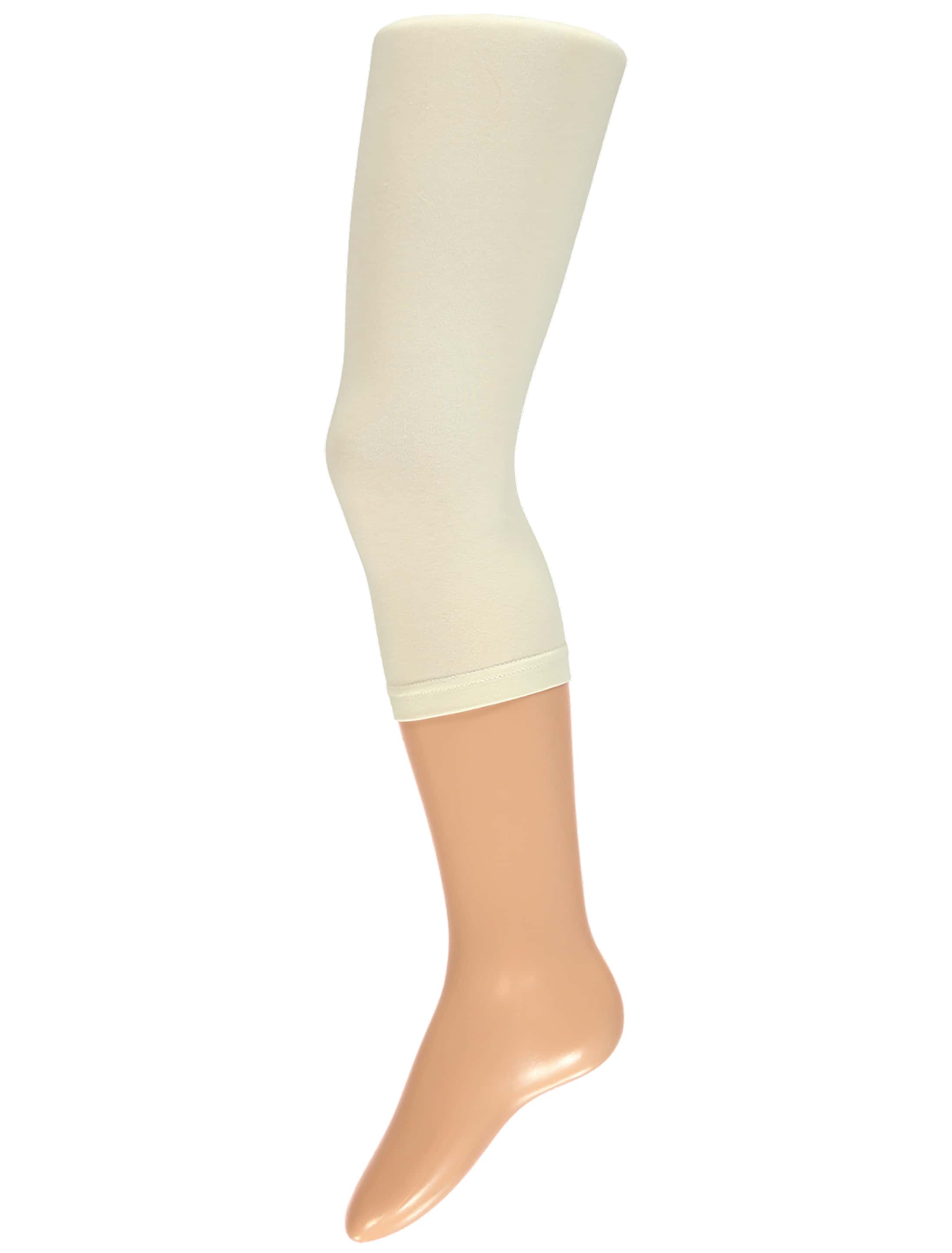 Leggings Kinder Mädchen weiß 140-146